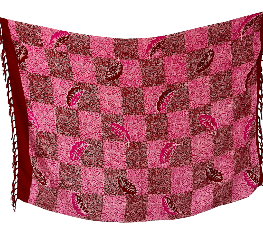 Pink Feather - Beach Sarong