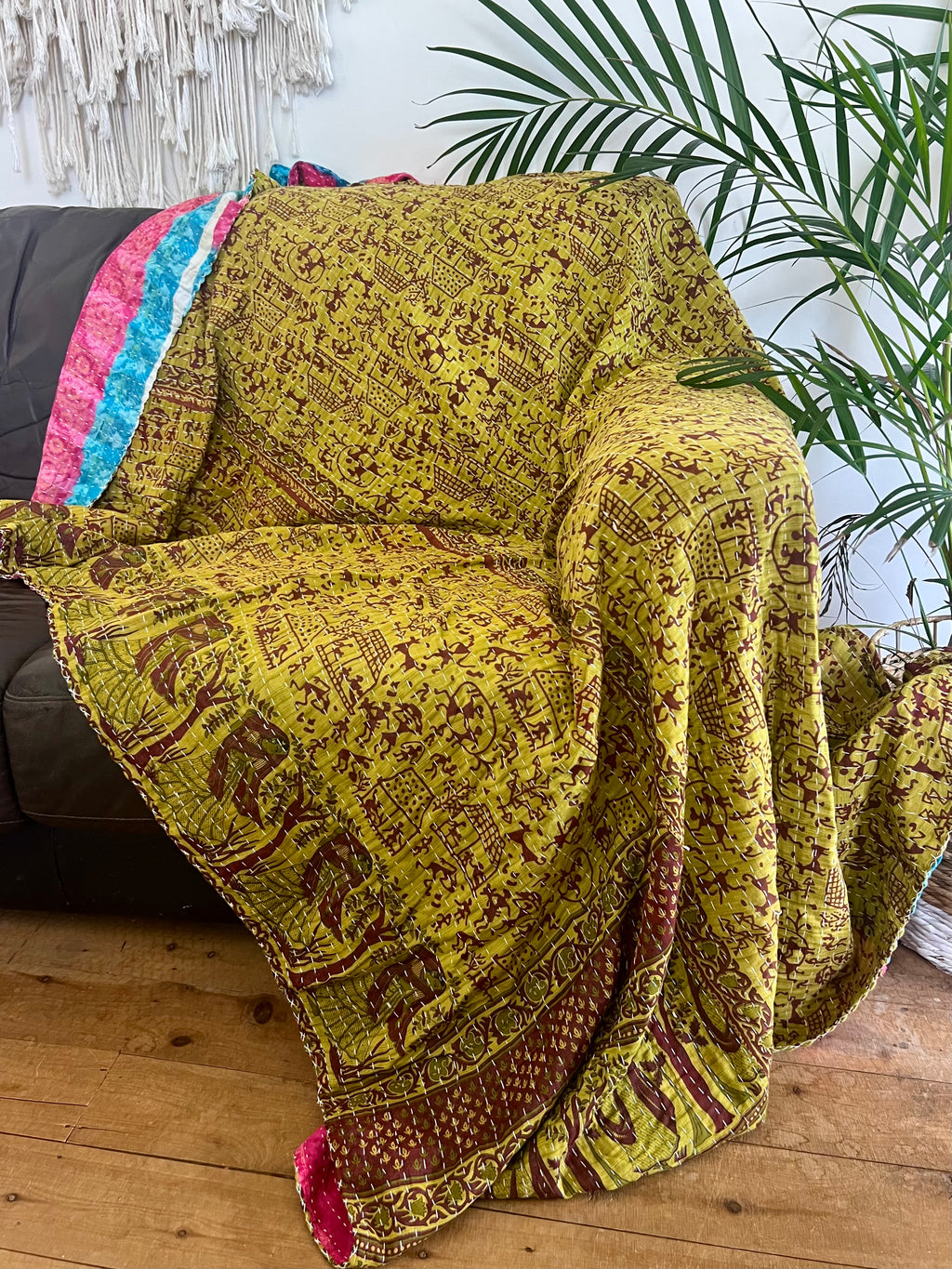 Kahaani - Indian Kantha Quilt