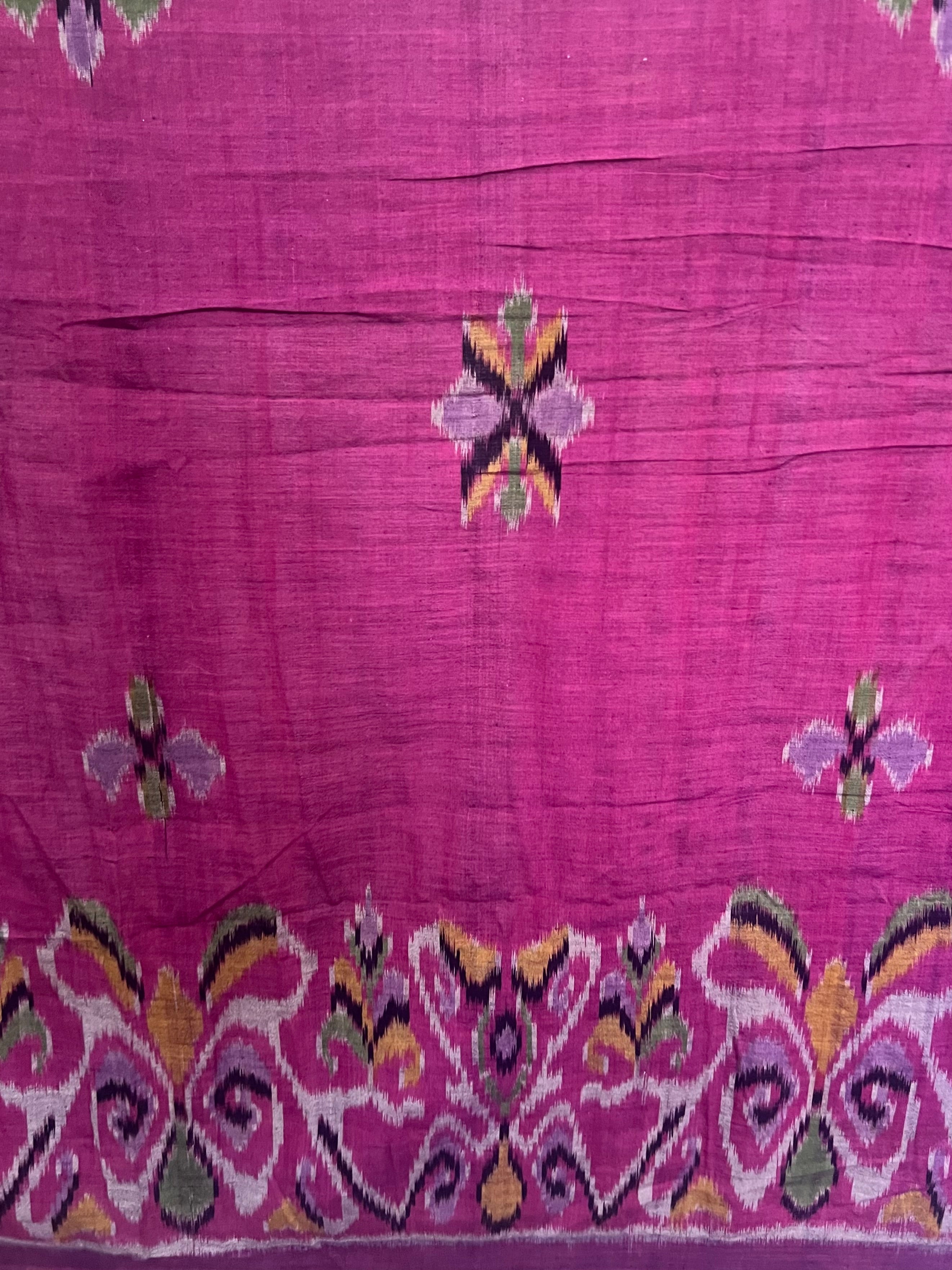 Vintage Indonesian Ikat - Fuchsia