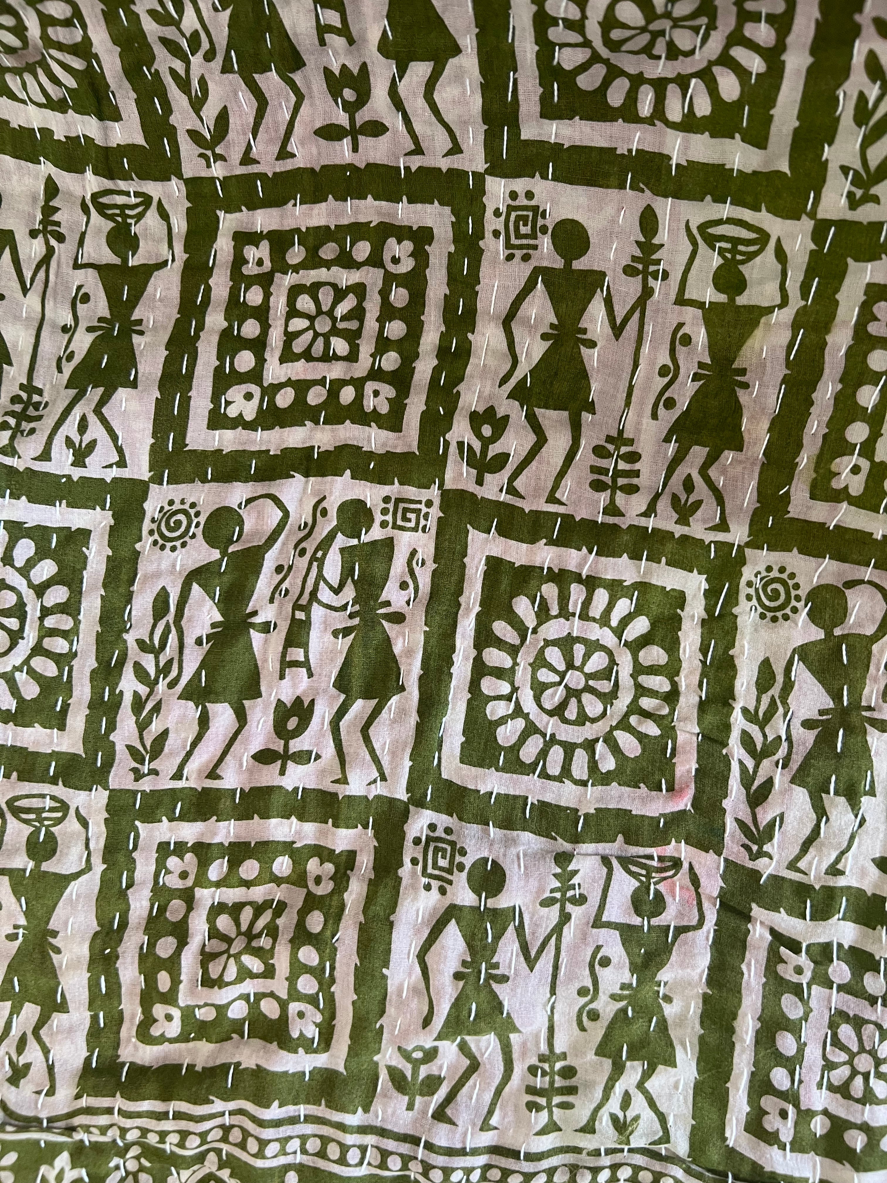 Mohana - Indian Kantha Quilt