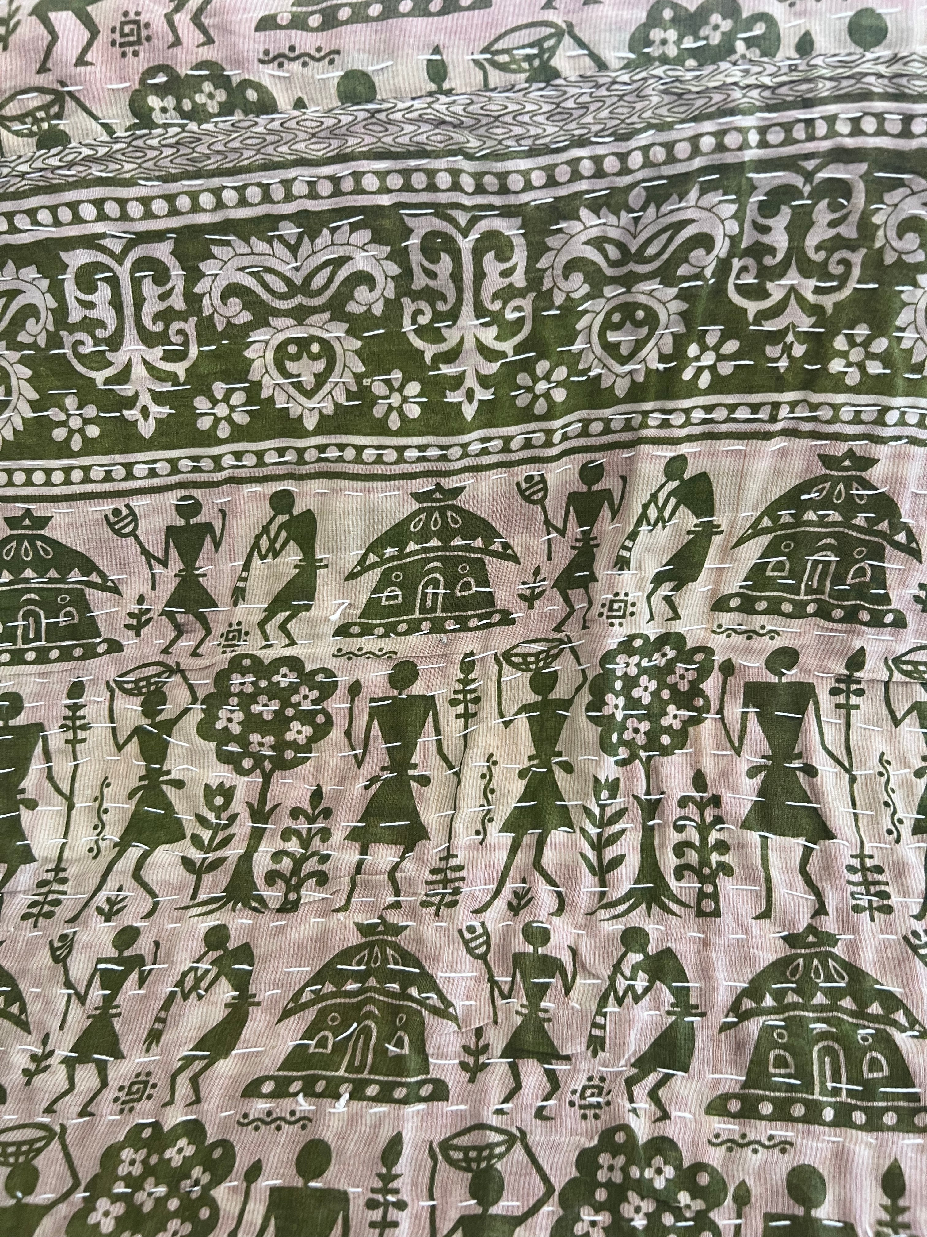 Mohana - Indian Kantha Quilt