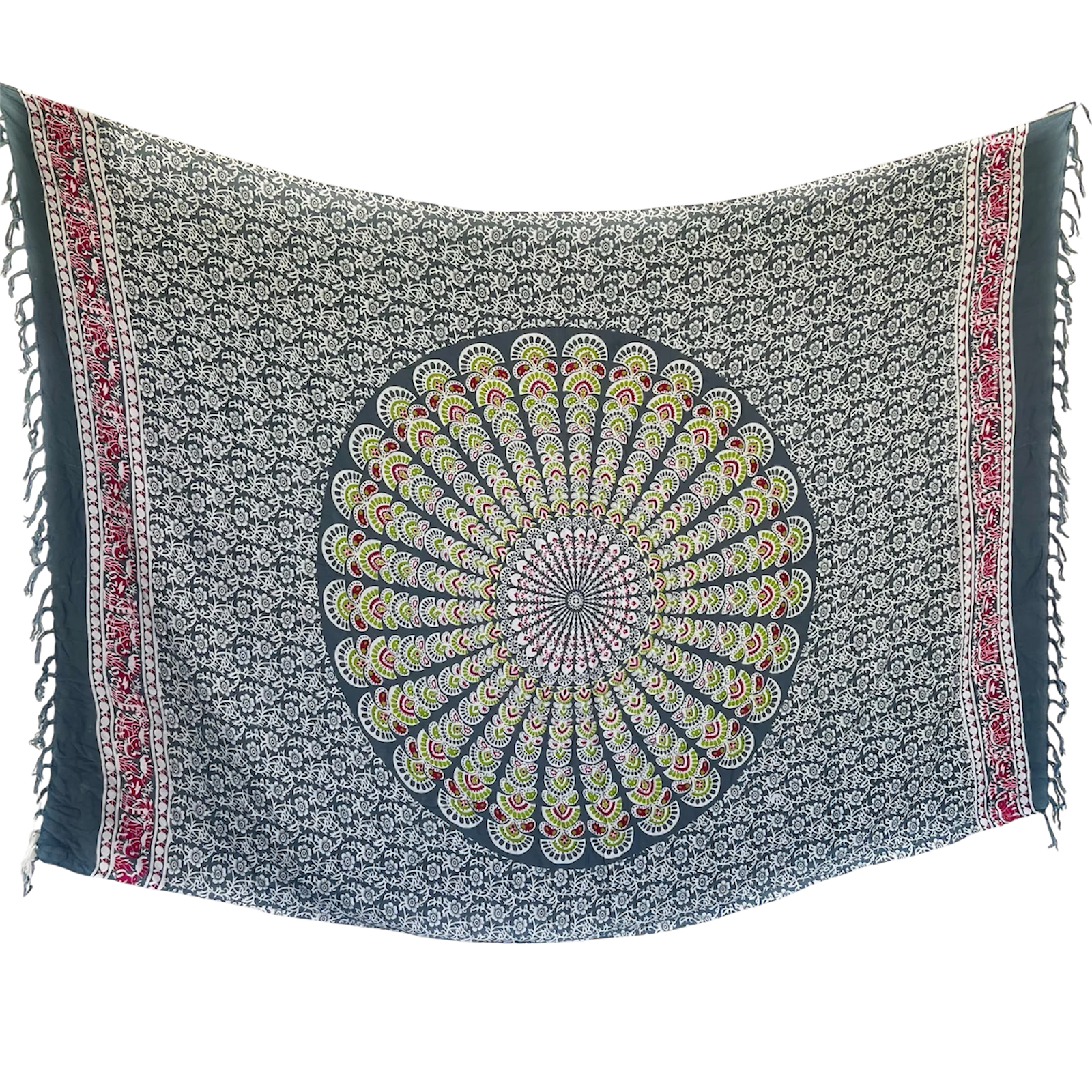 Grey Mandala - Beach Sarong