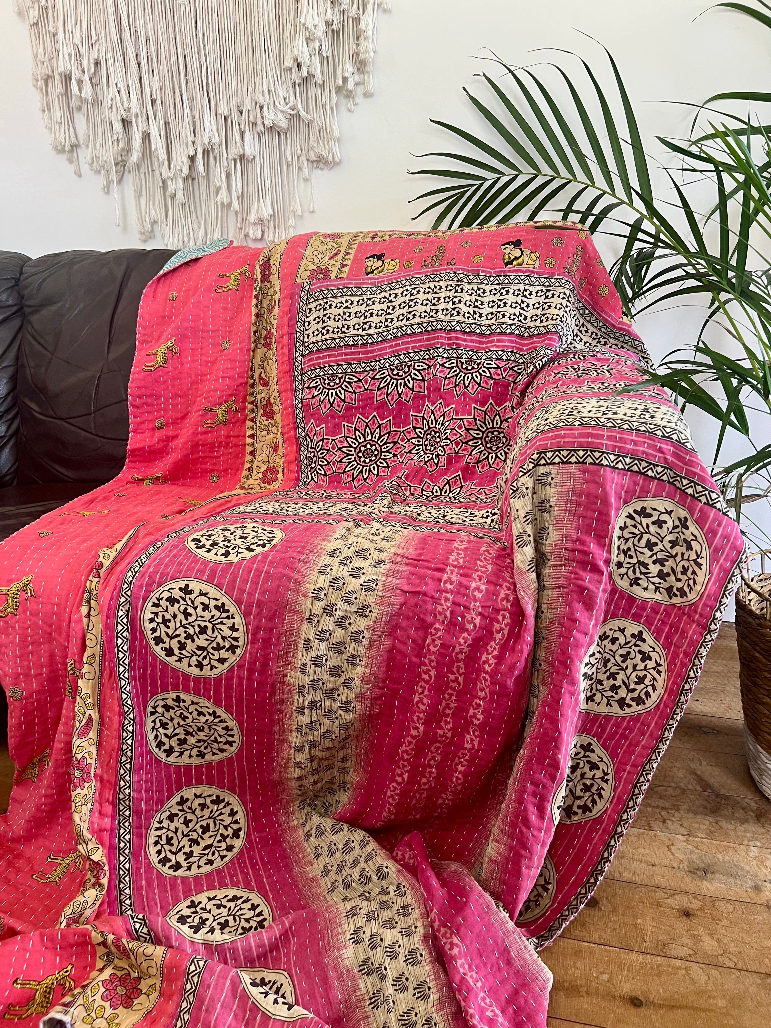 Mahila - Indian Kantha Quilt