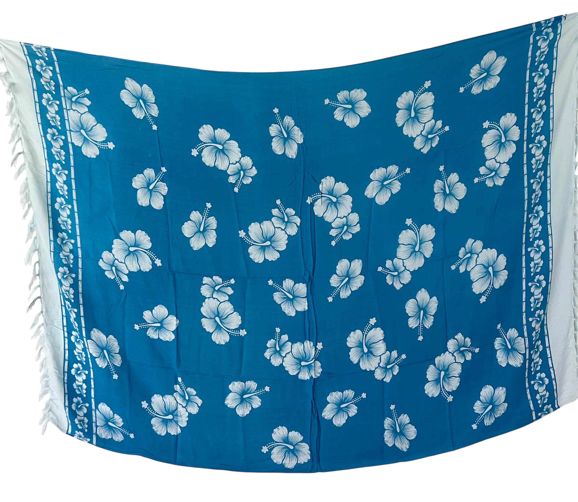 Blue Hibiscus - Beach Sarong