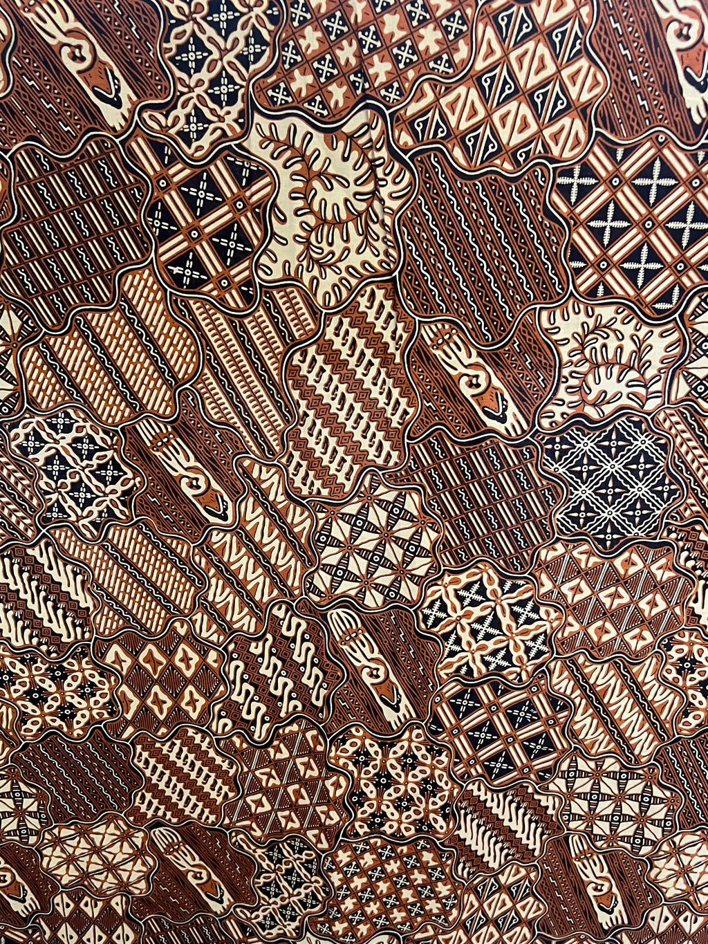 Vintage Indonesian Batik - Orange