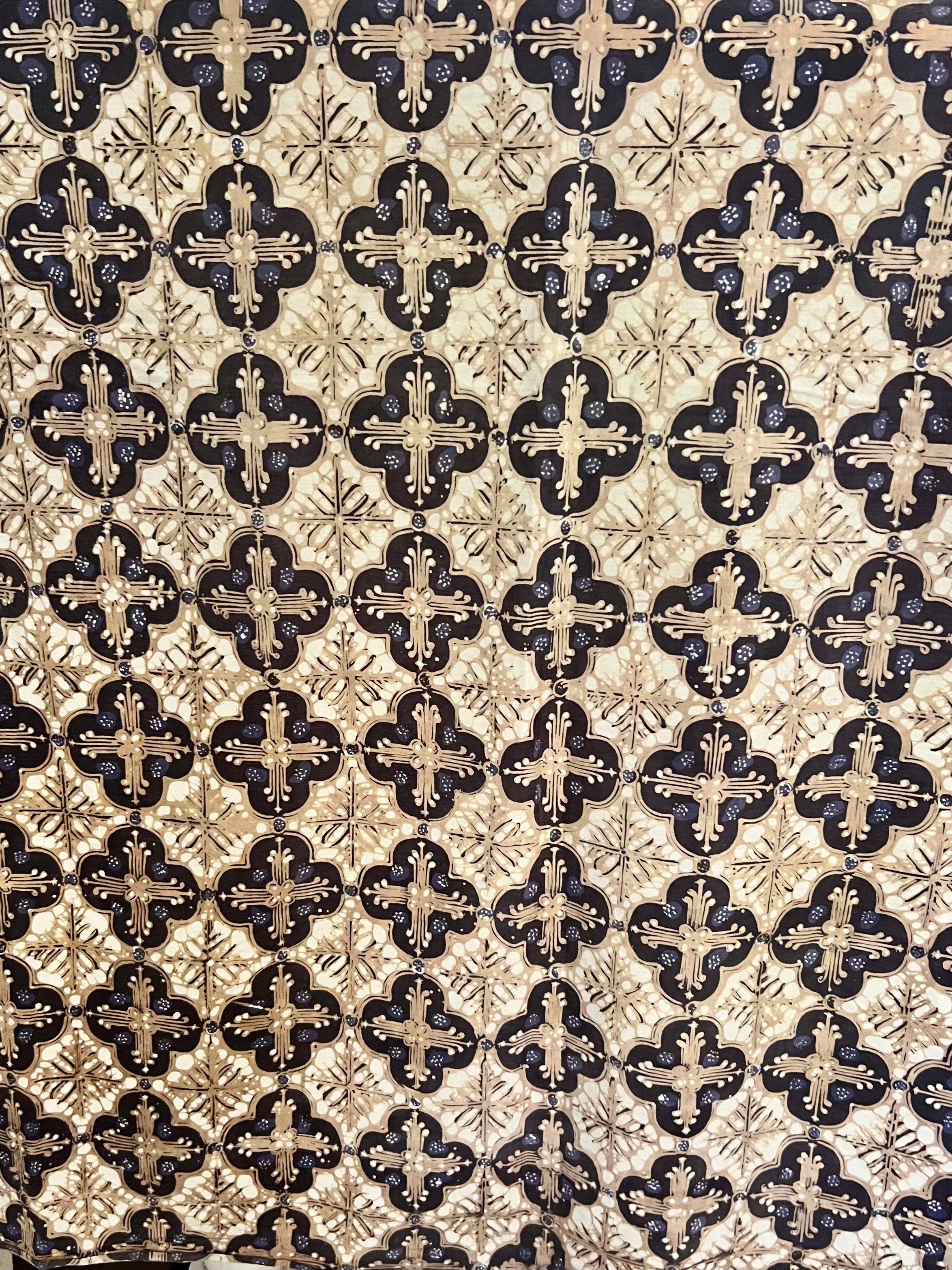 Vintage Indonesia Batik - Cream