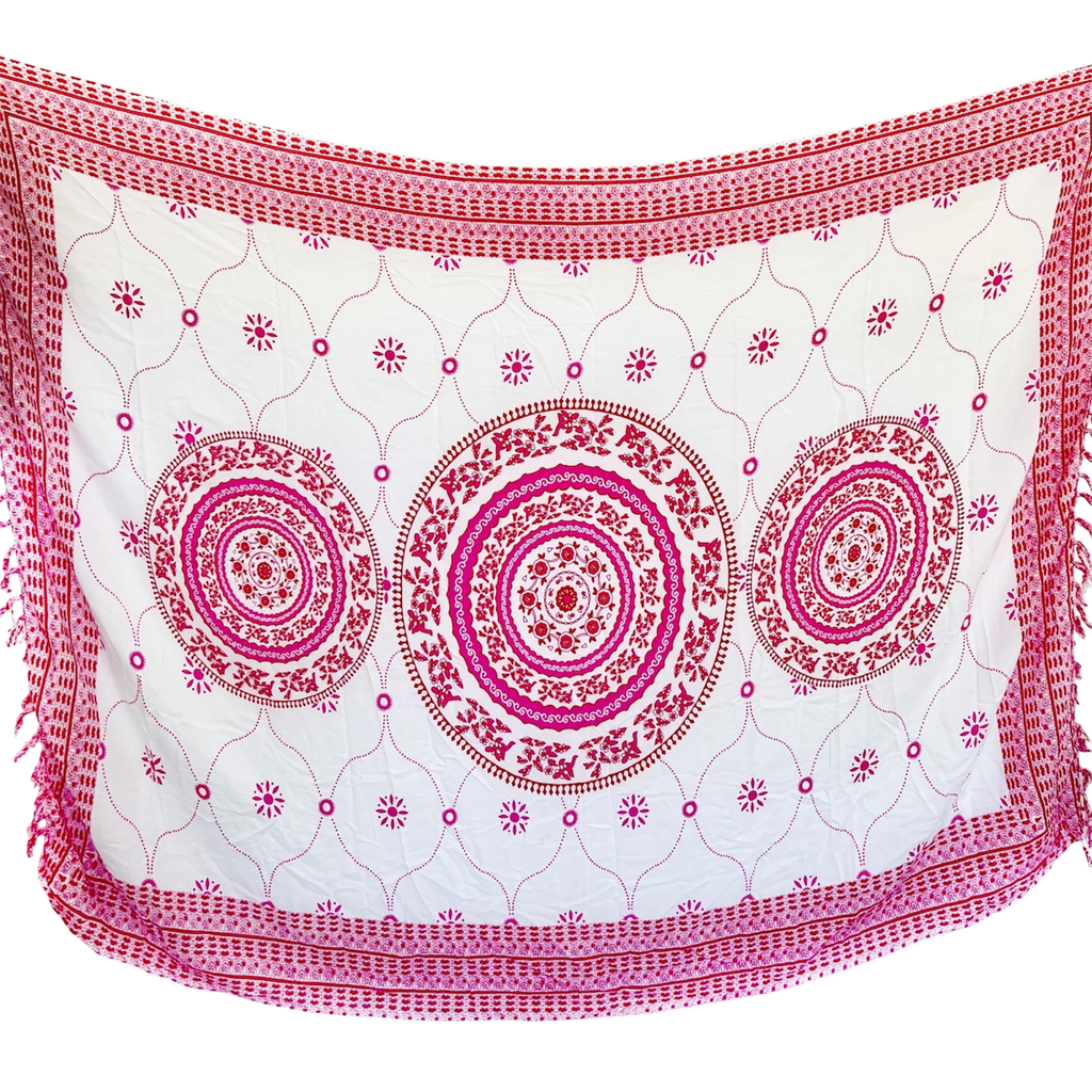 Pink Trio Mandala - Beach Sarong