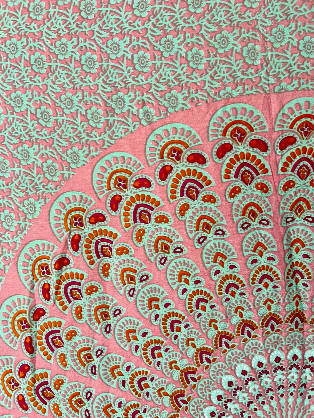 Pastel Pink & Blue Mandala - Beach Sarong