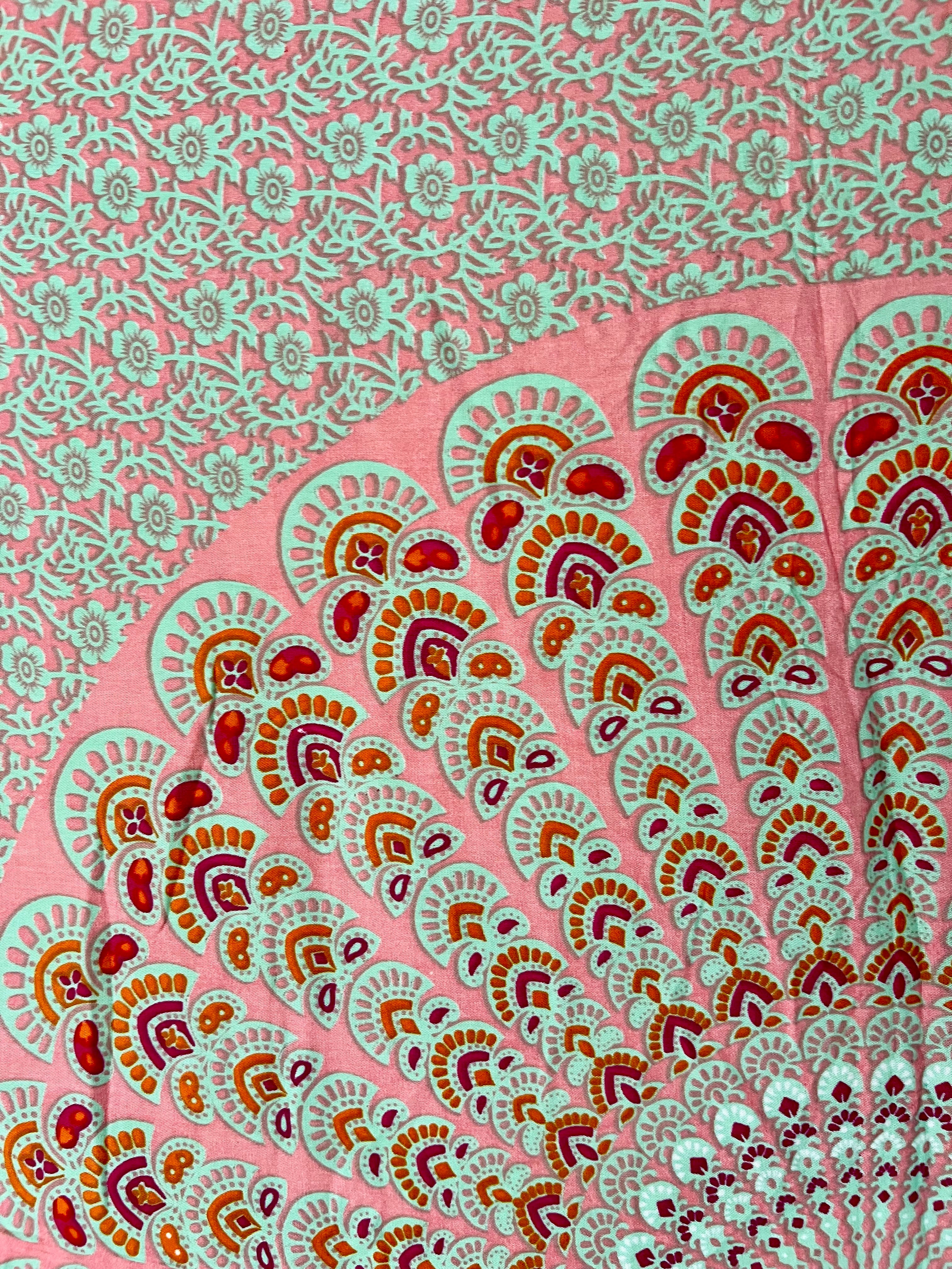 Pastel Pink & Blue Mandala - Beach Sarong