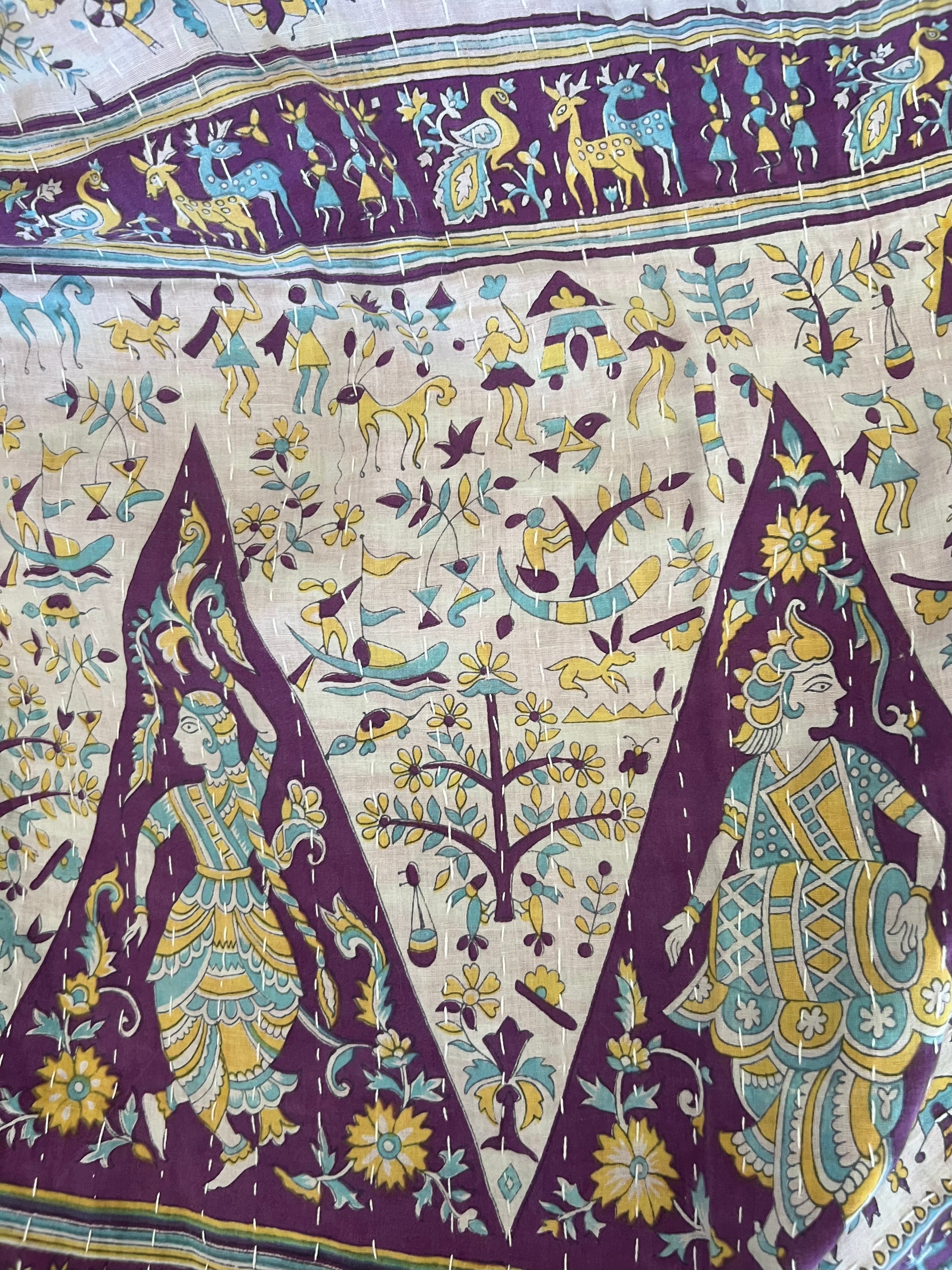 Anaya - Indian Kantha Quilt