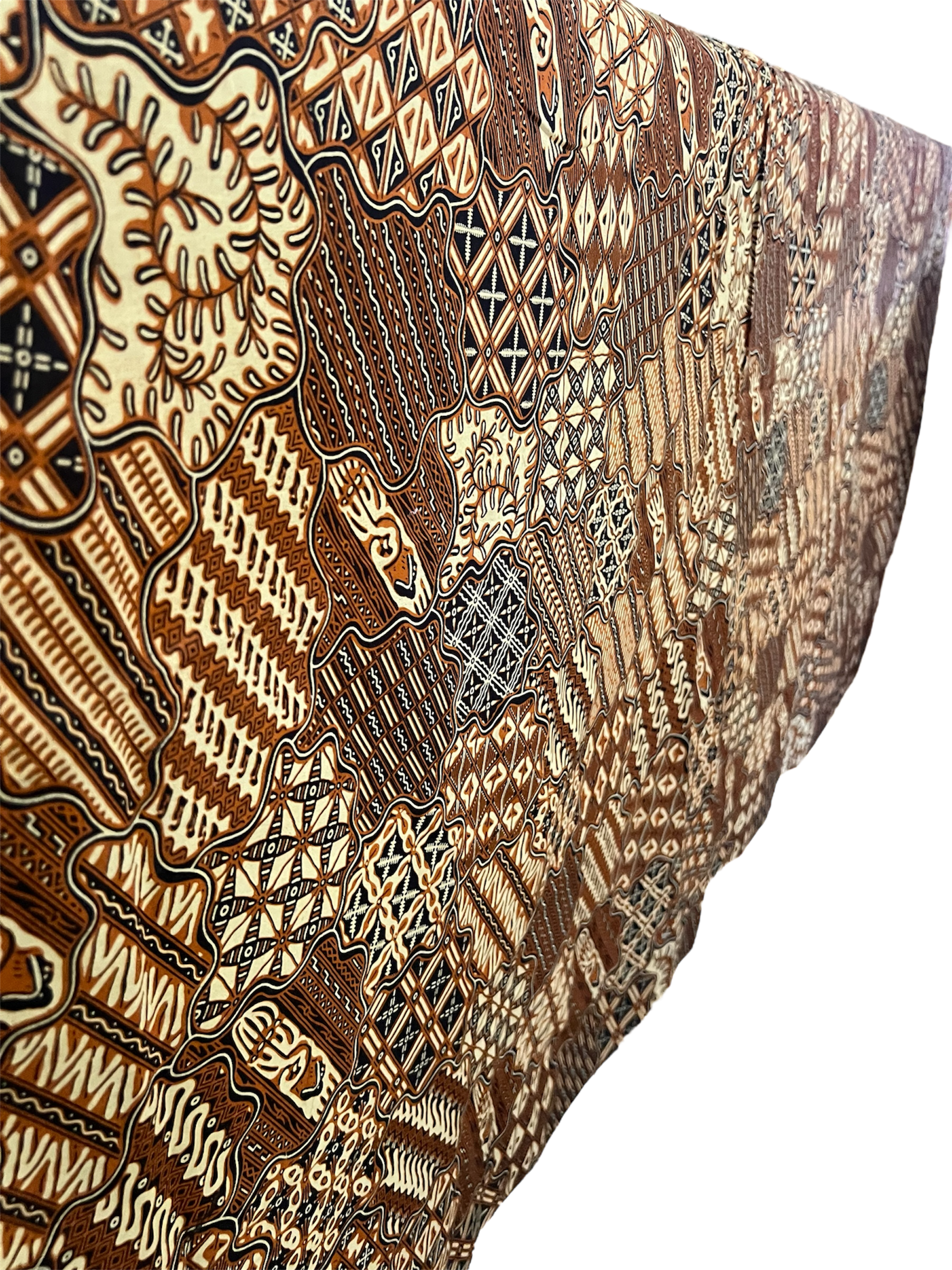 Vintage Indonesian Batik - Orange