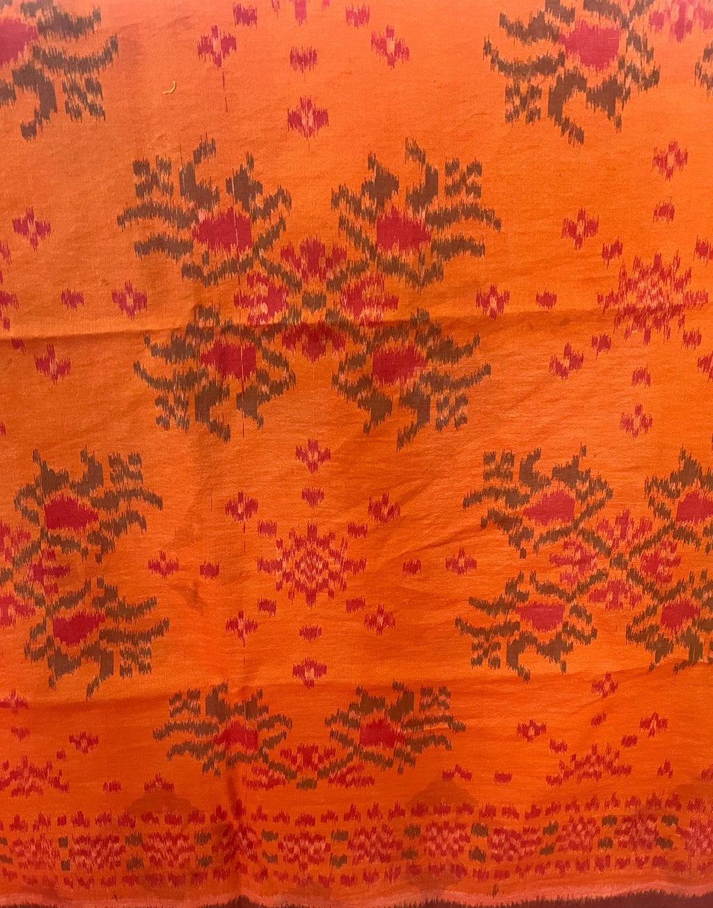 Vintage Indonesian Ikat - Orange