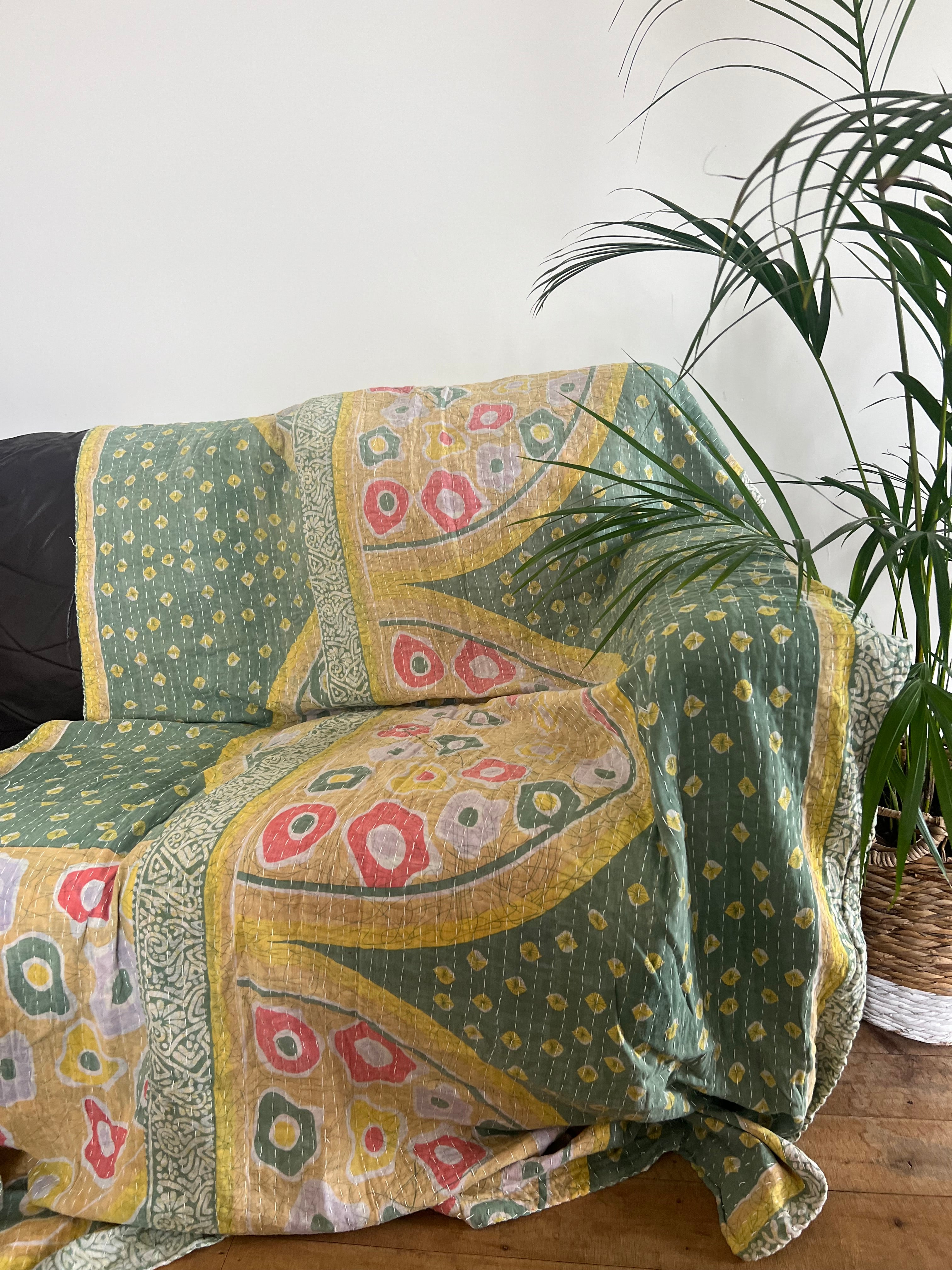 Namaste - Indian Kantha Quilt