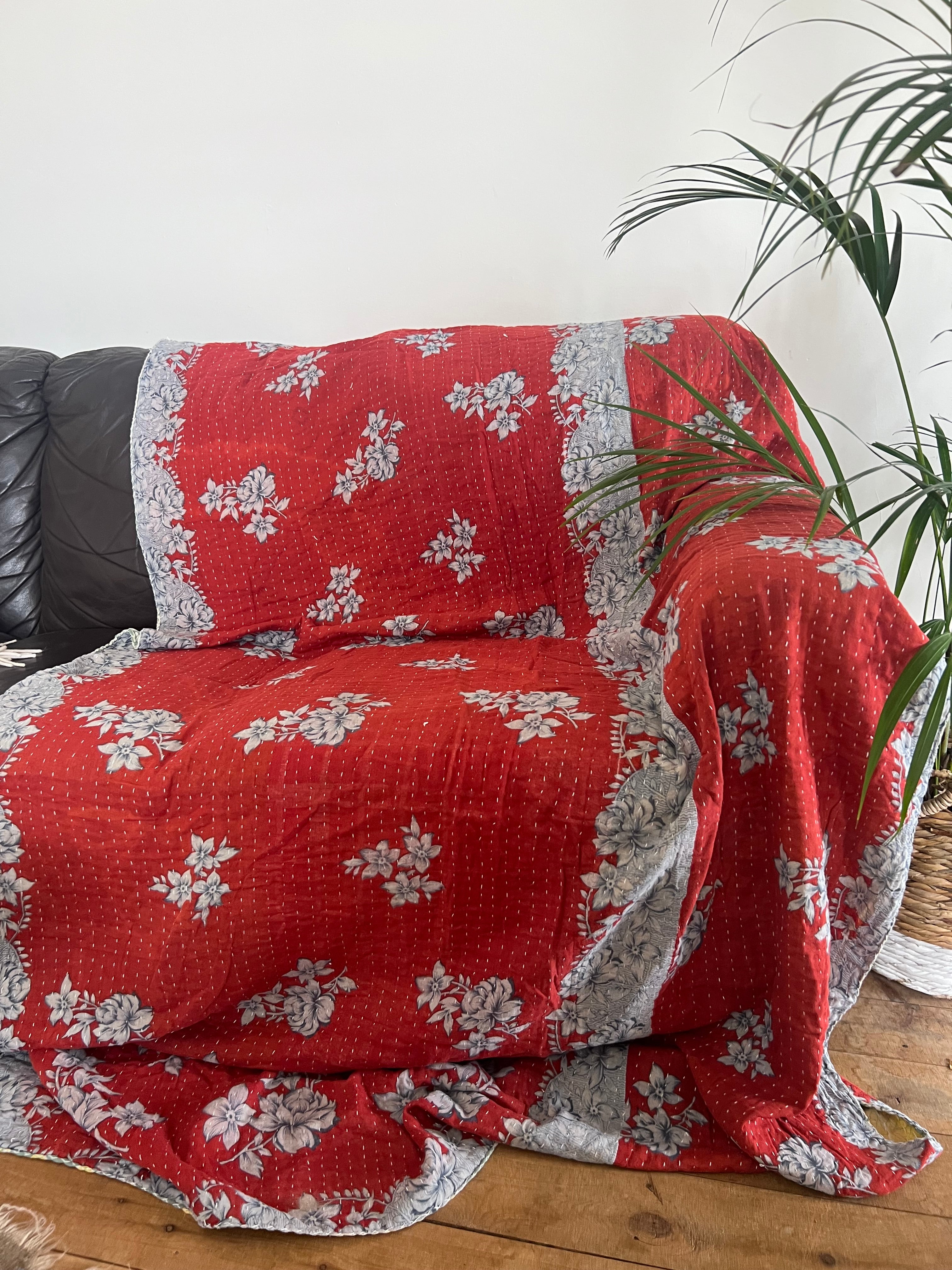 Namaste - Indian Kantha Quilt