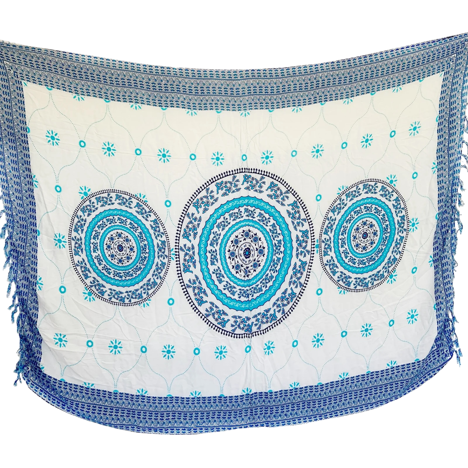 Blue Trio Mandala - Beach Sarong