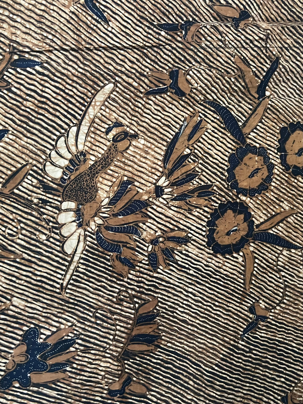 Vintage Indonesian Batik - Golden Bird