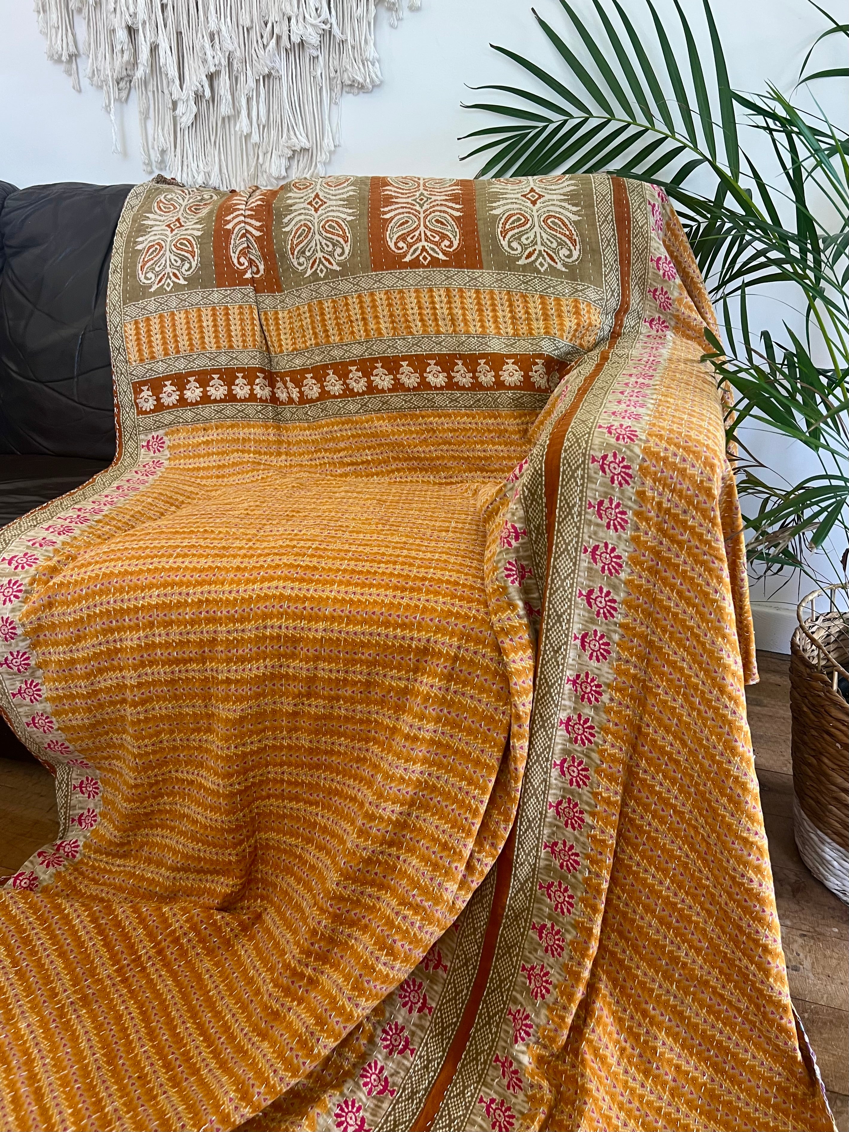 Anaya - Indian Kantha Quilt