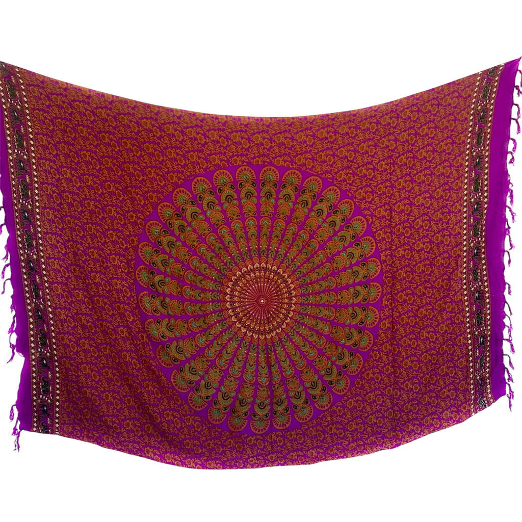 Purple Mandala - Beach Sarong