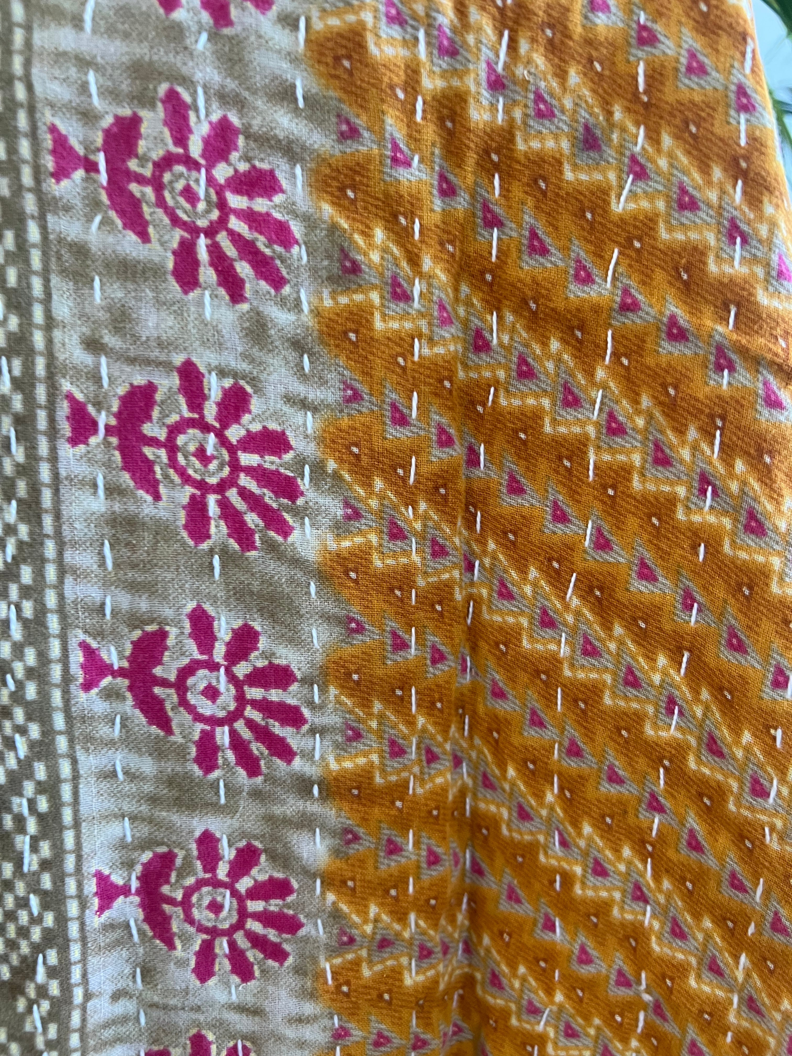 Anaya - Indian Kantha Quilt