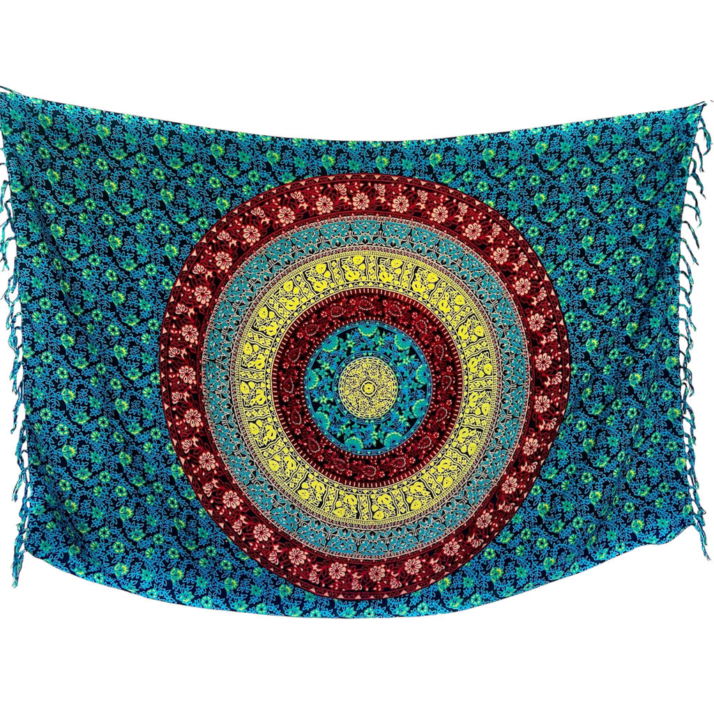 Turquoise Mandala - Beach Sarong