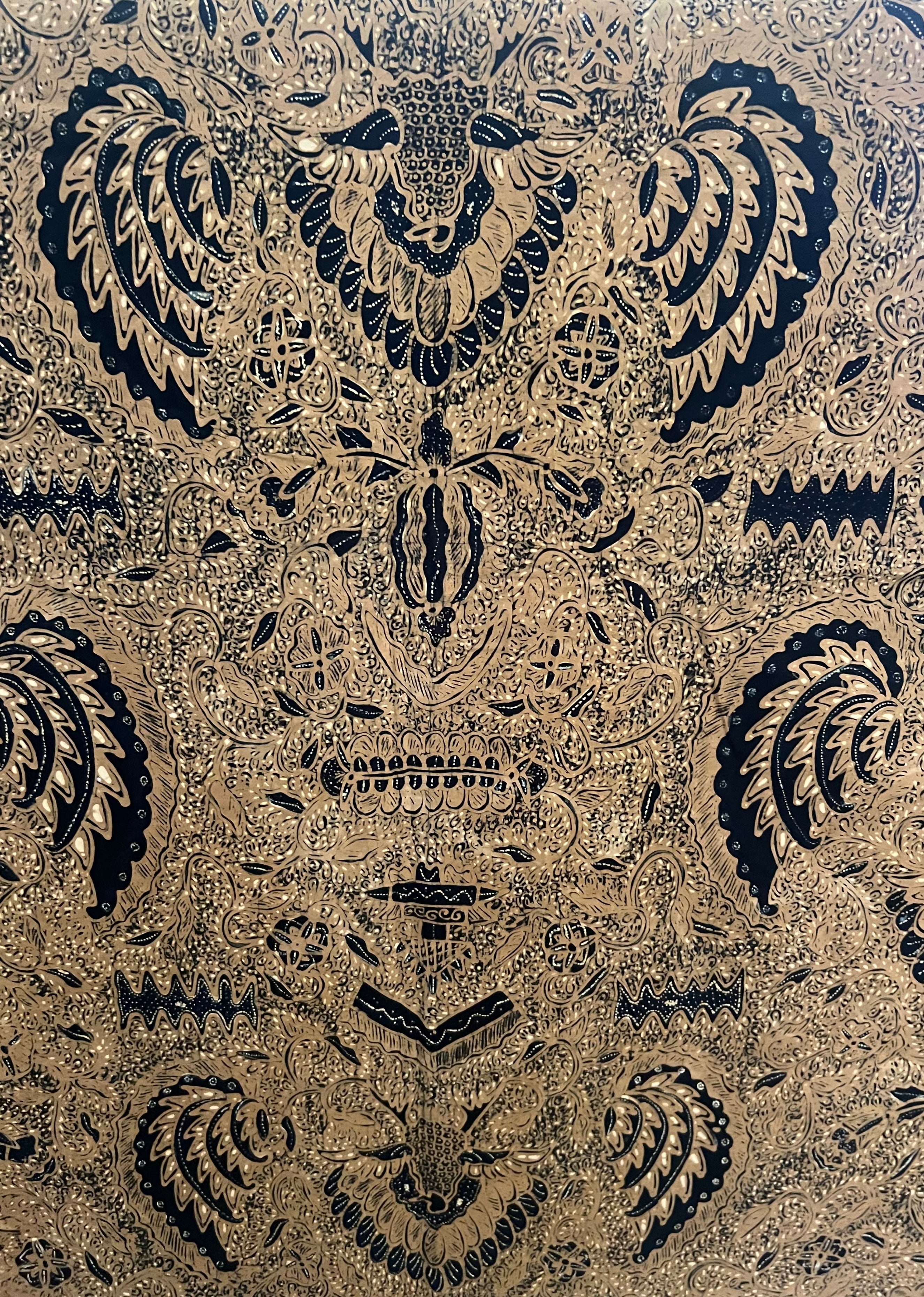 Vintage Indonesian Batik - Light Brown