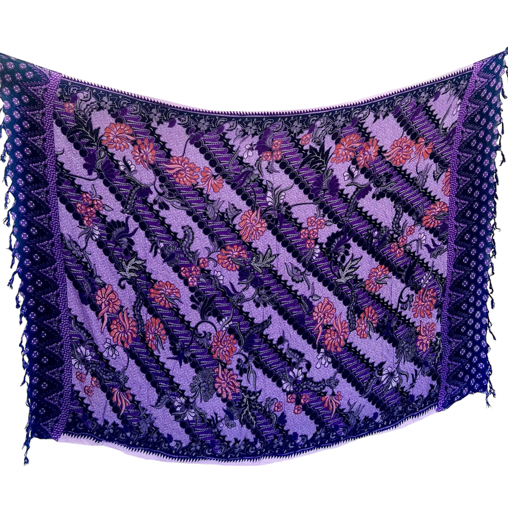 Purple Batik Style - Beach Sarong