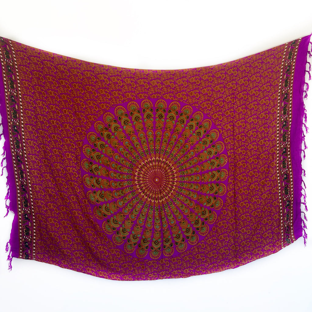 Purple Mandala - Beach Sarong