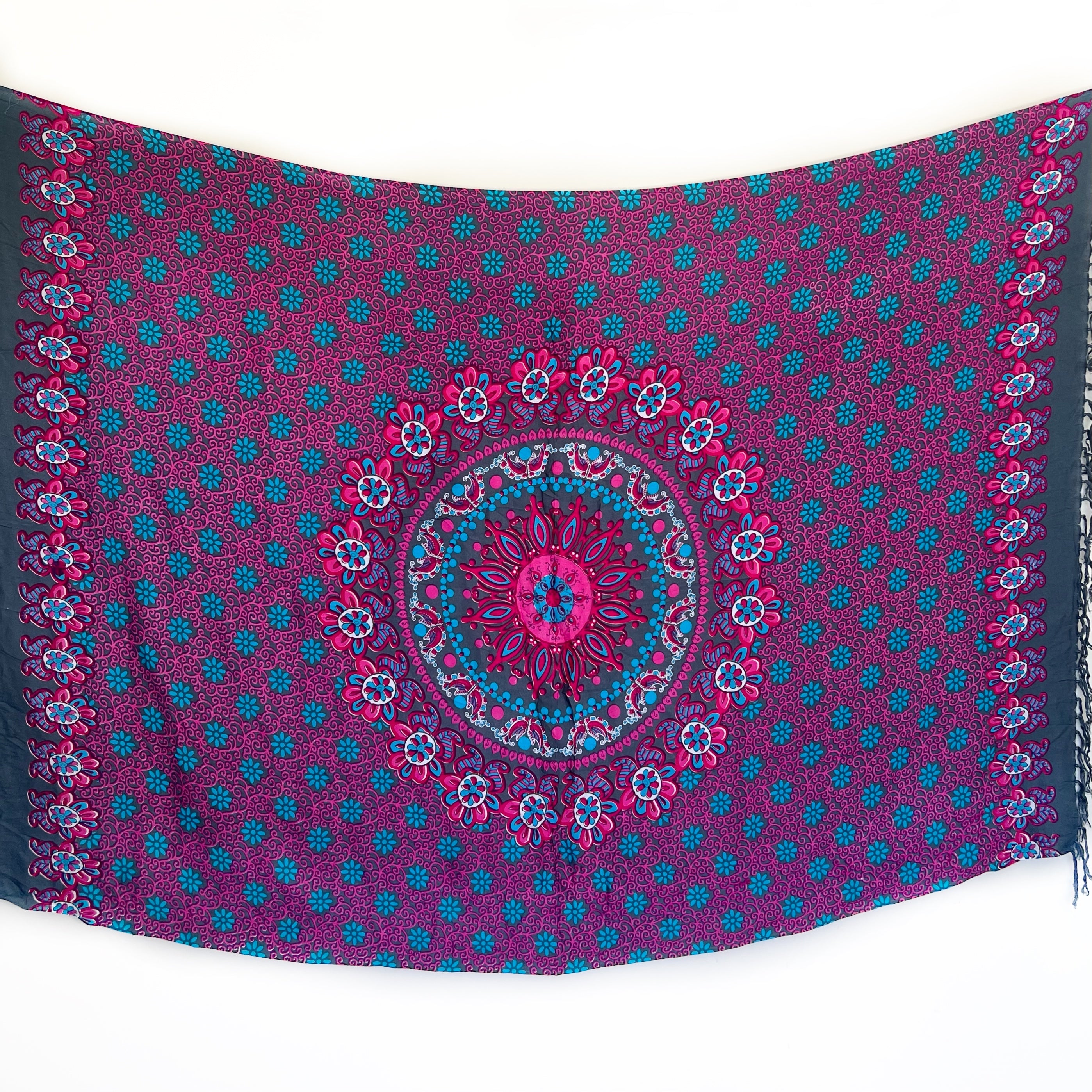 Pink & Blue Mandala - Beach Sarong