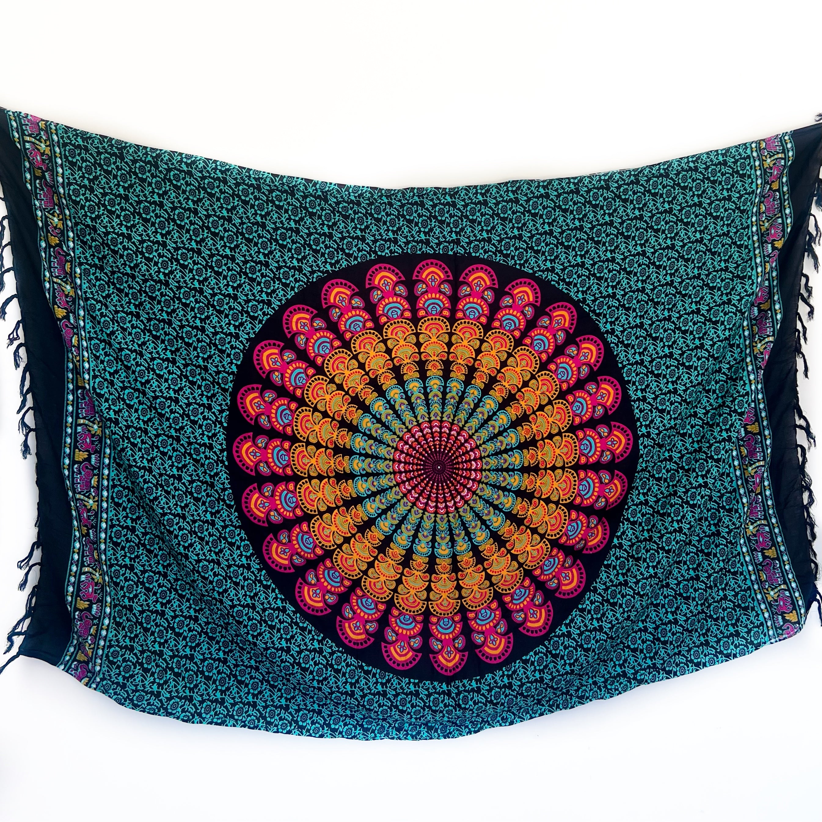 Blue & Pink Mandala - Beach Sarong