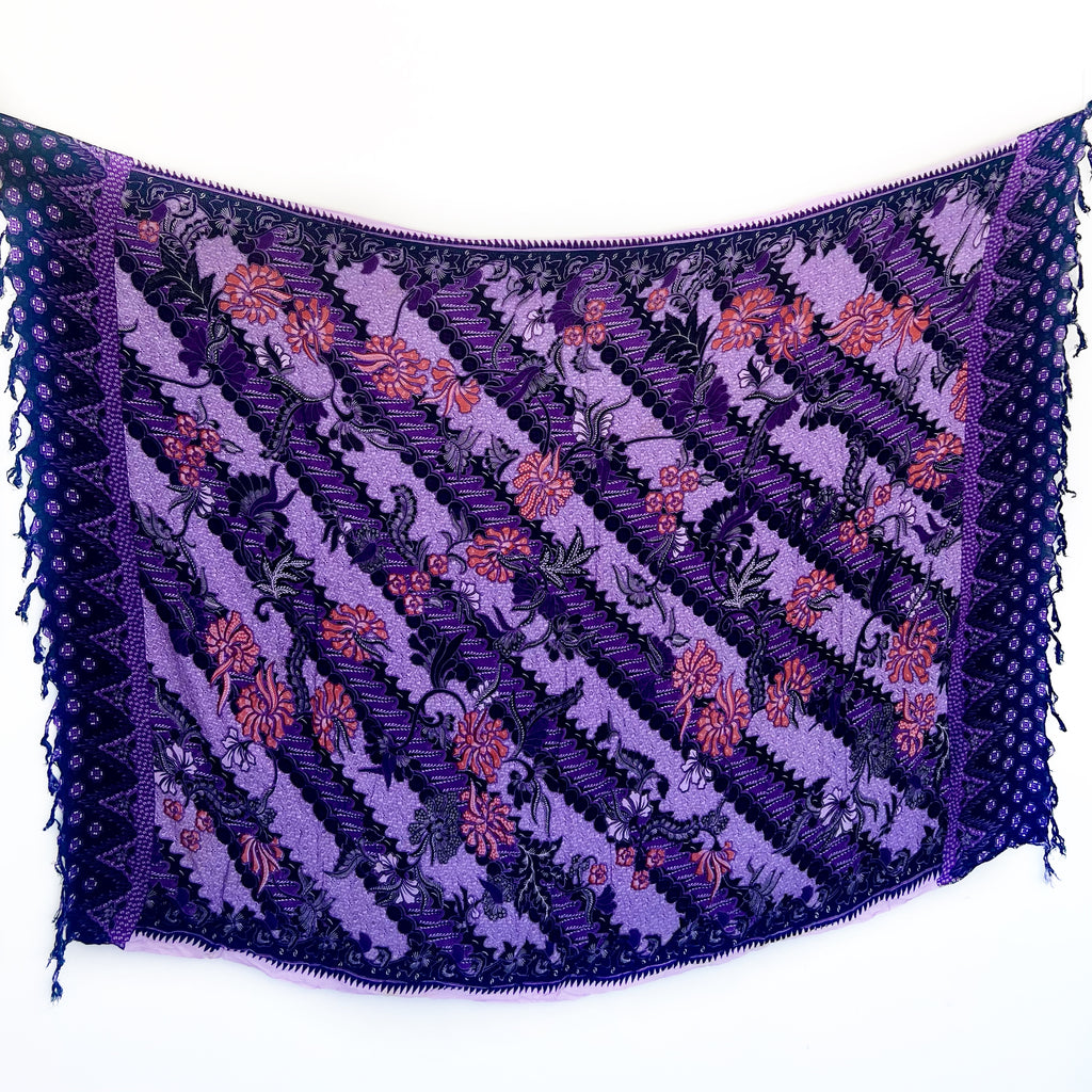 Purple Batik Style - Beach Sarong