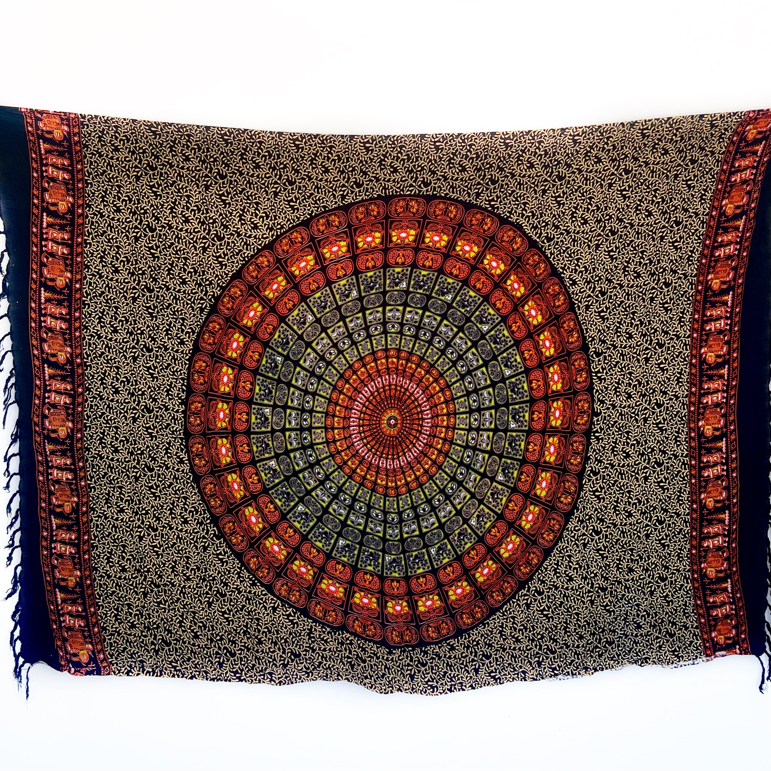 Orange Mandala - Beach Sarong