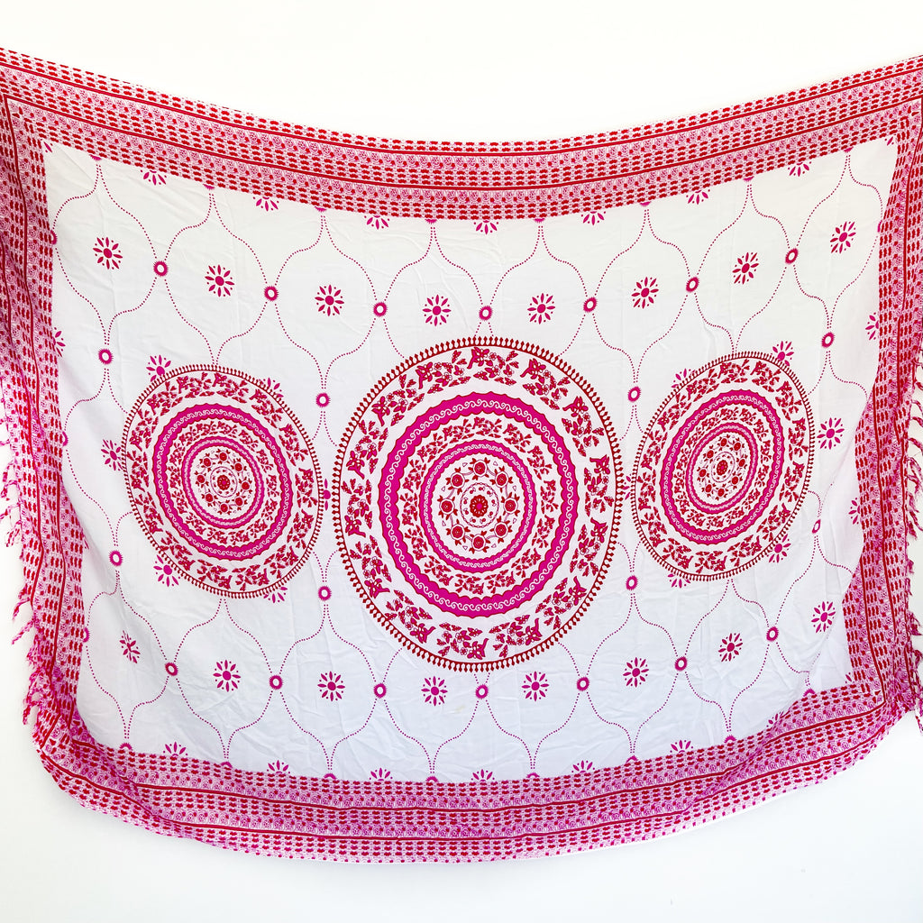 Pink Trio Mandala - Beach Sarong