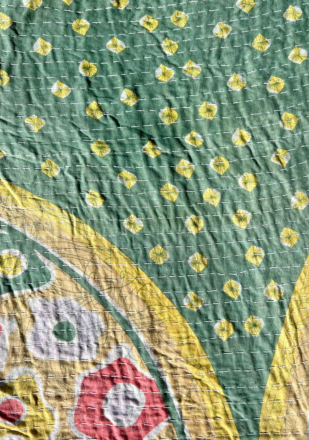 Namaste - Indian Kantha Quilt