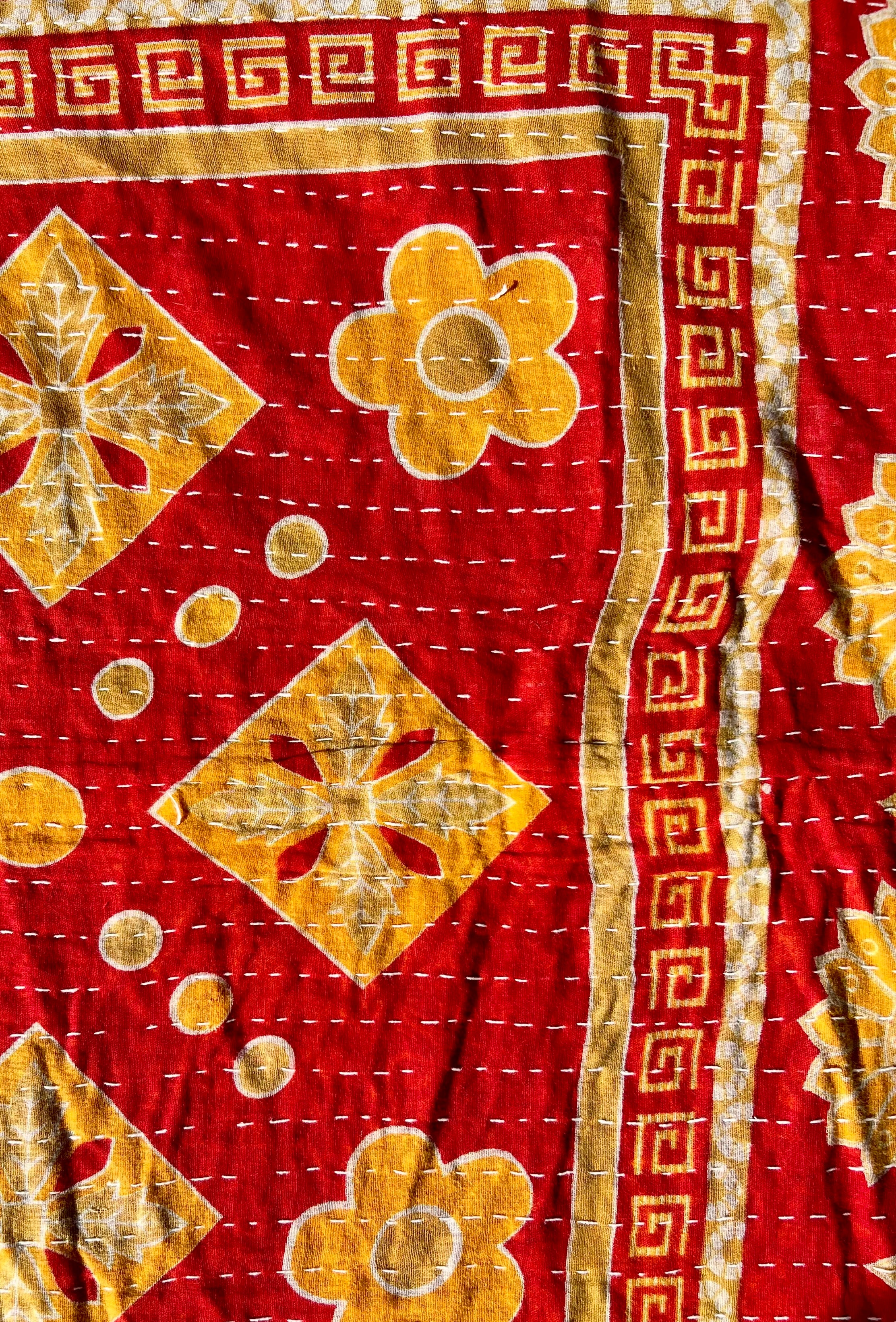 Sundar - Indian Kantha Quilt