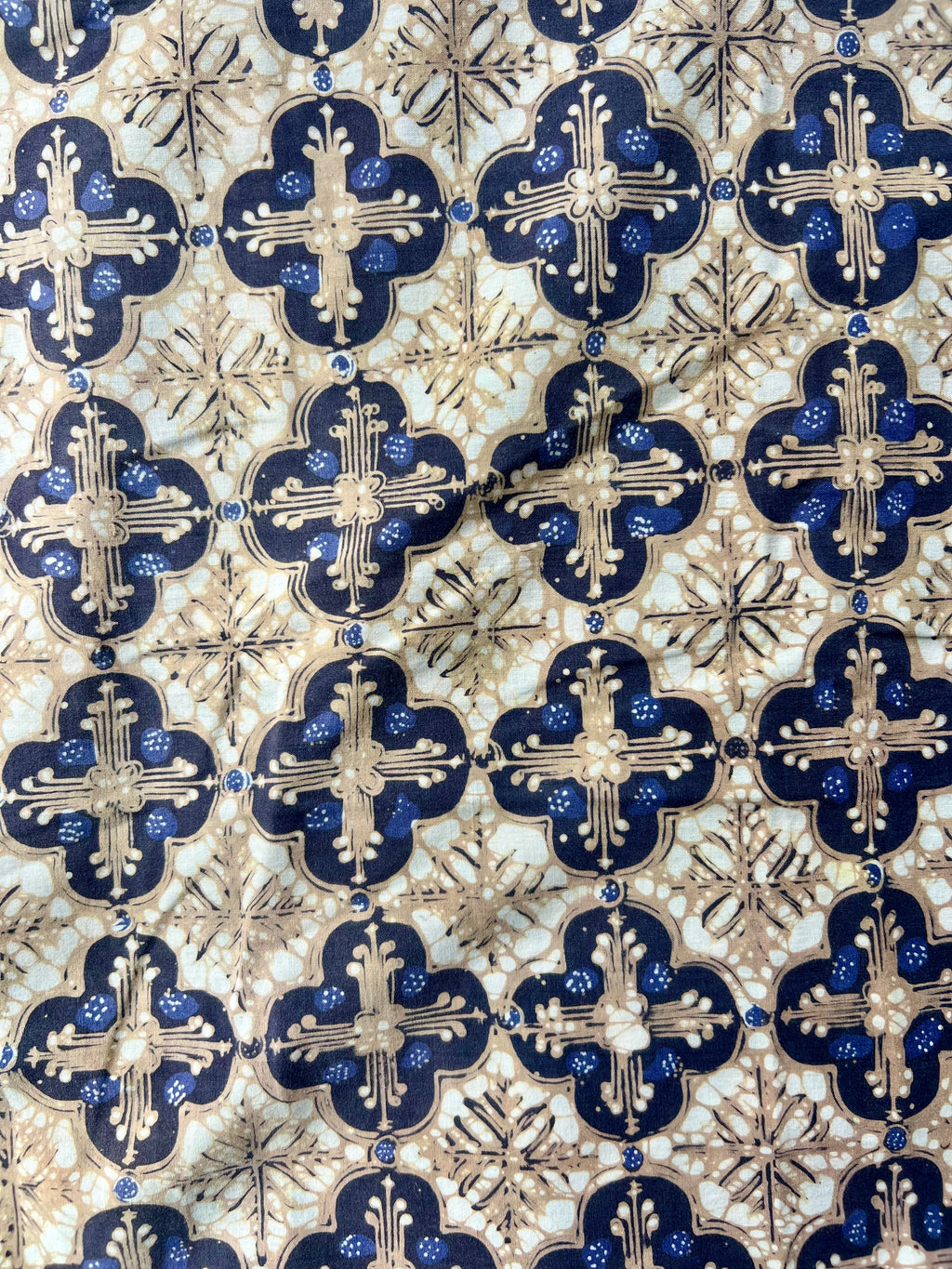 Vintage Indonesia Batik - Cream