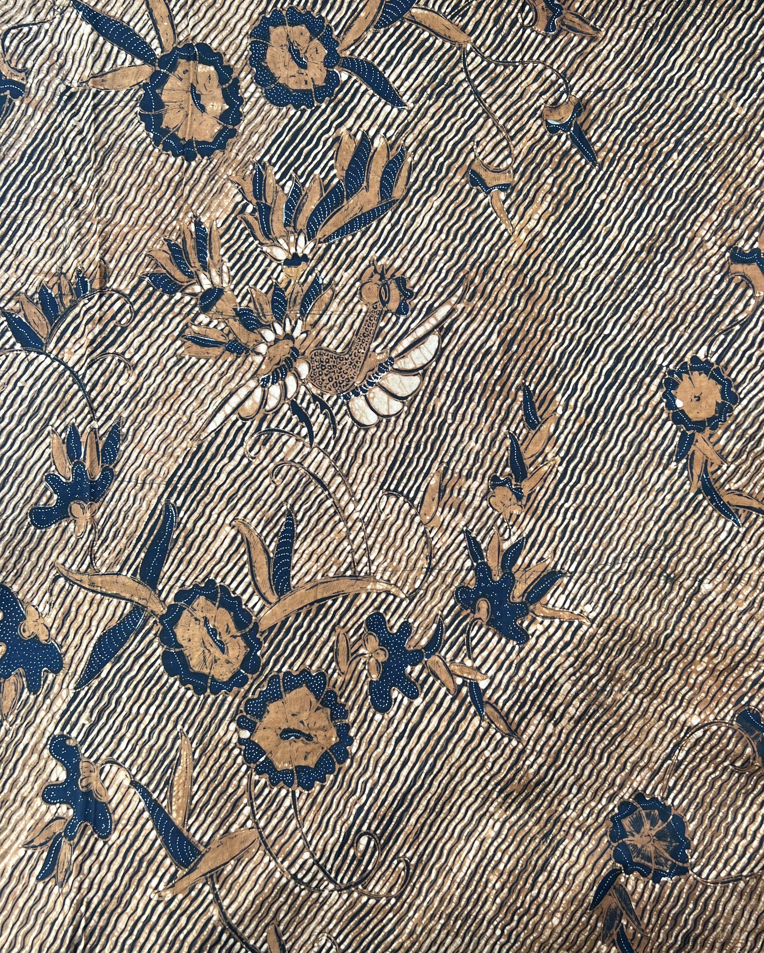 Vintage Indonesian Batik - Golden Bird