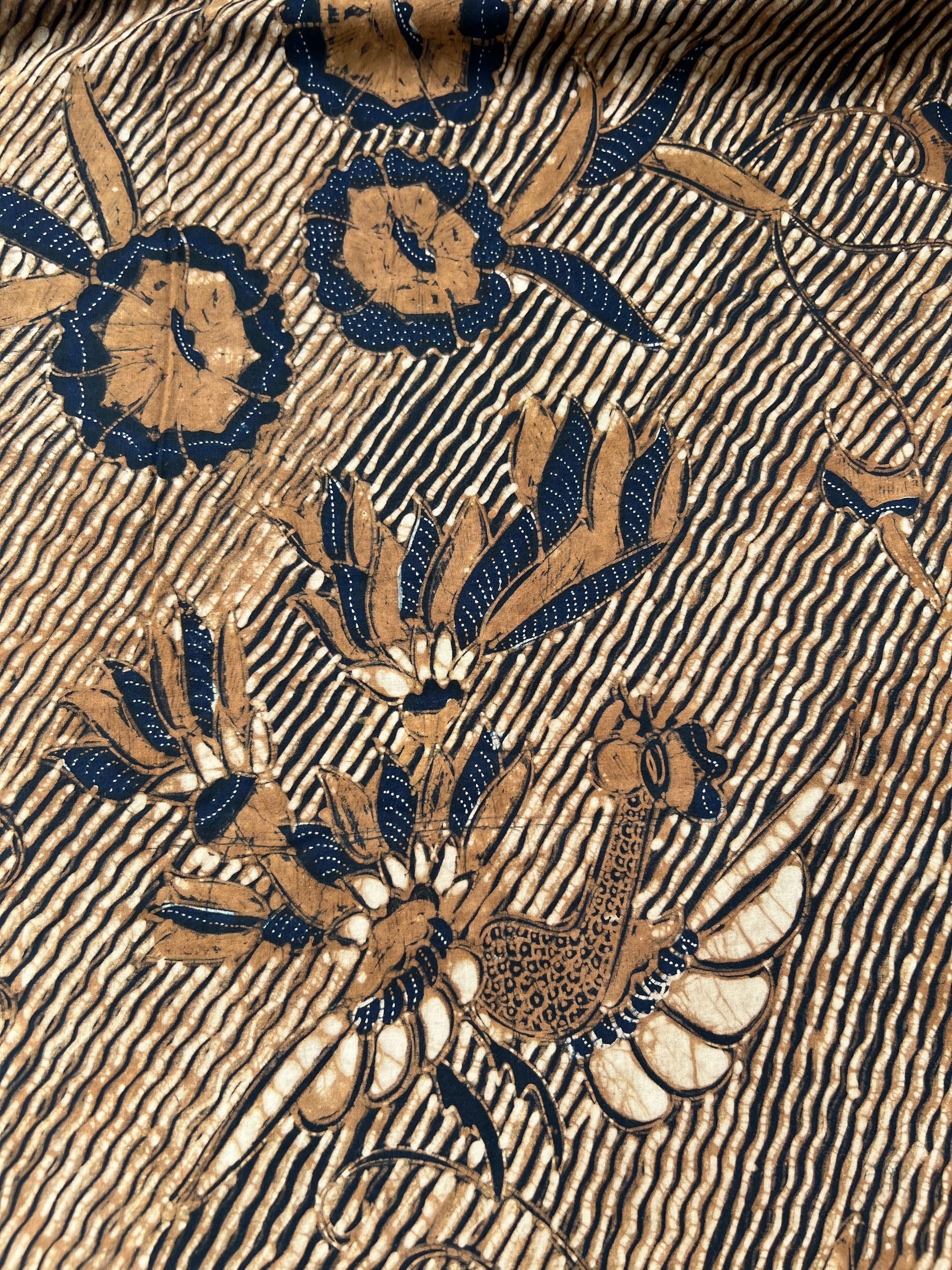 Vintage Indonesian Batik - Golden Bird