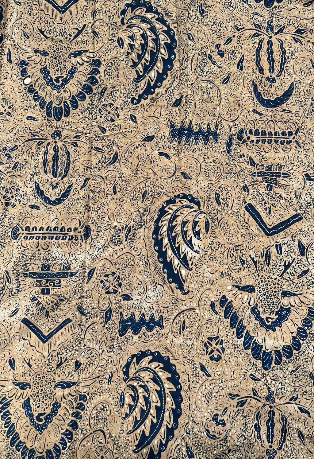 Vintage Indonesian Batik - Light Brown