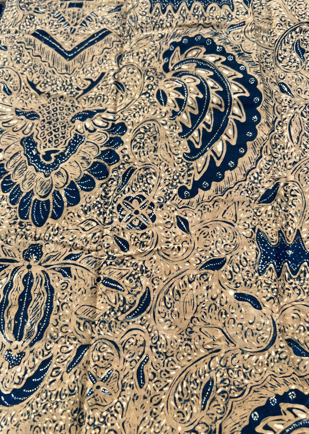 Vintage Indonesian Batik - Light Brown