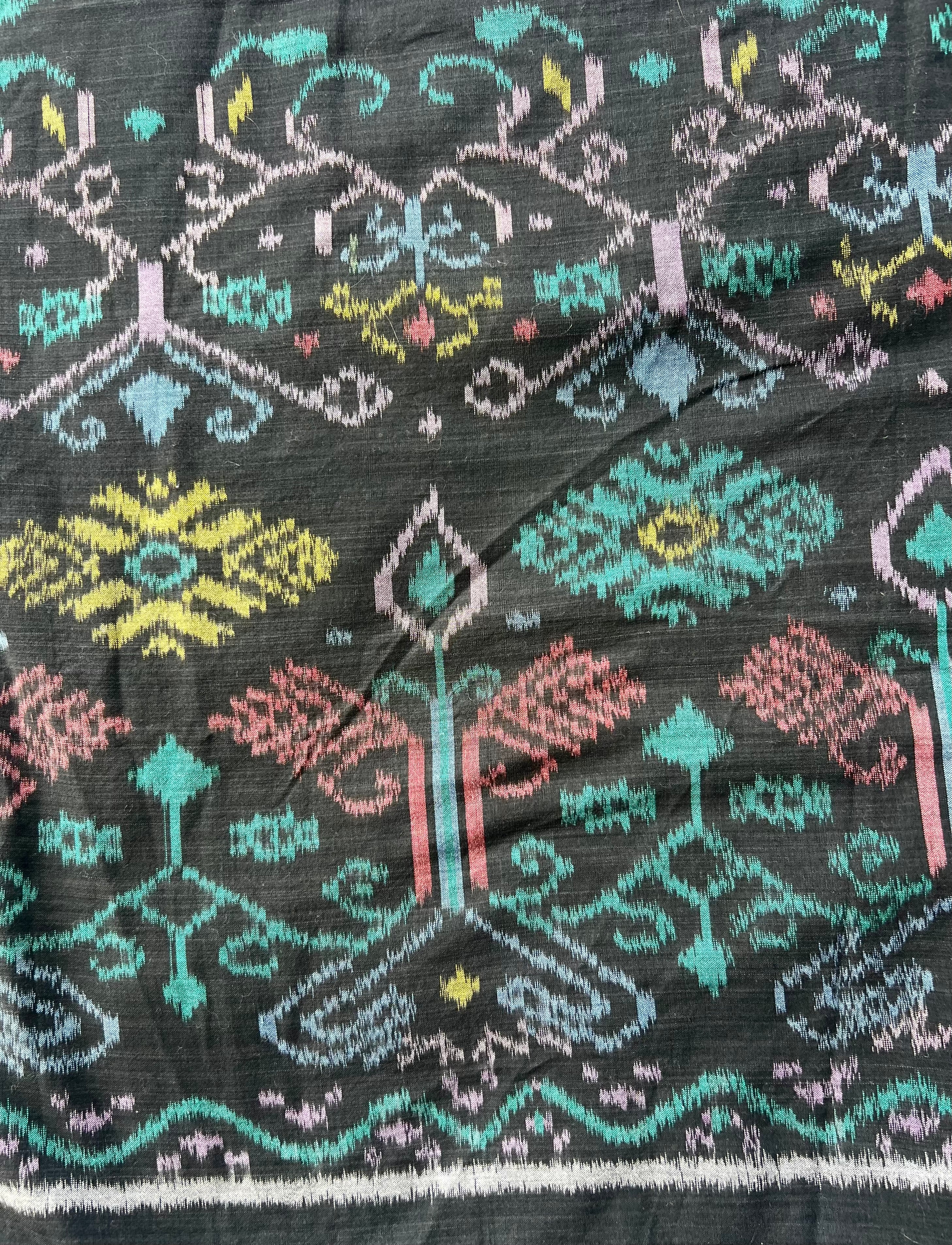 Vintage Indonesian Ikat - Black