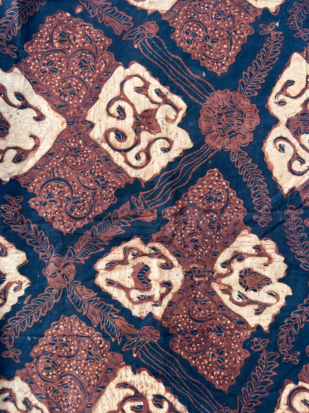 Vintage Indonesian Batik - Brown