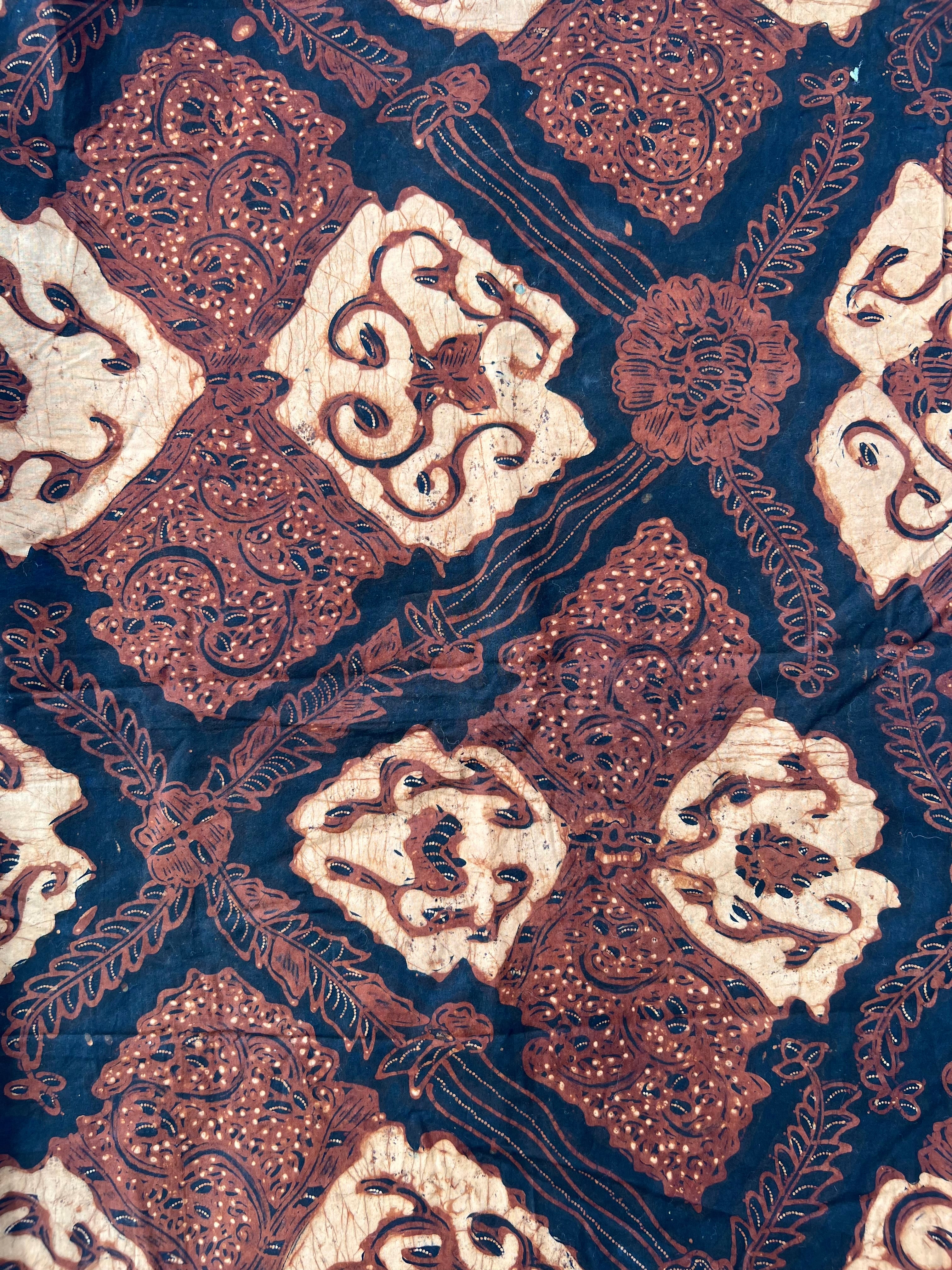 Vintage Indonesian Batik - Brown
