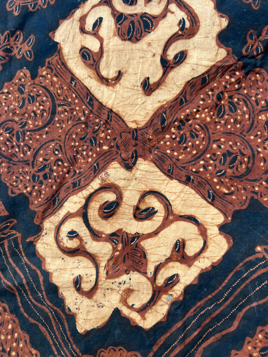 Vintage Indonesian Batik - Brown