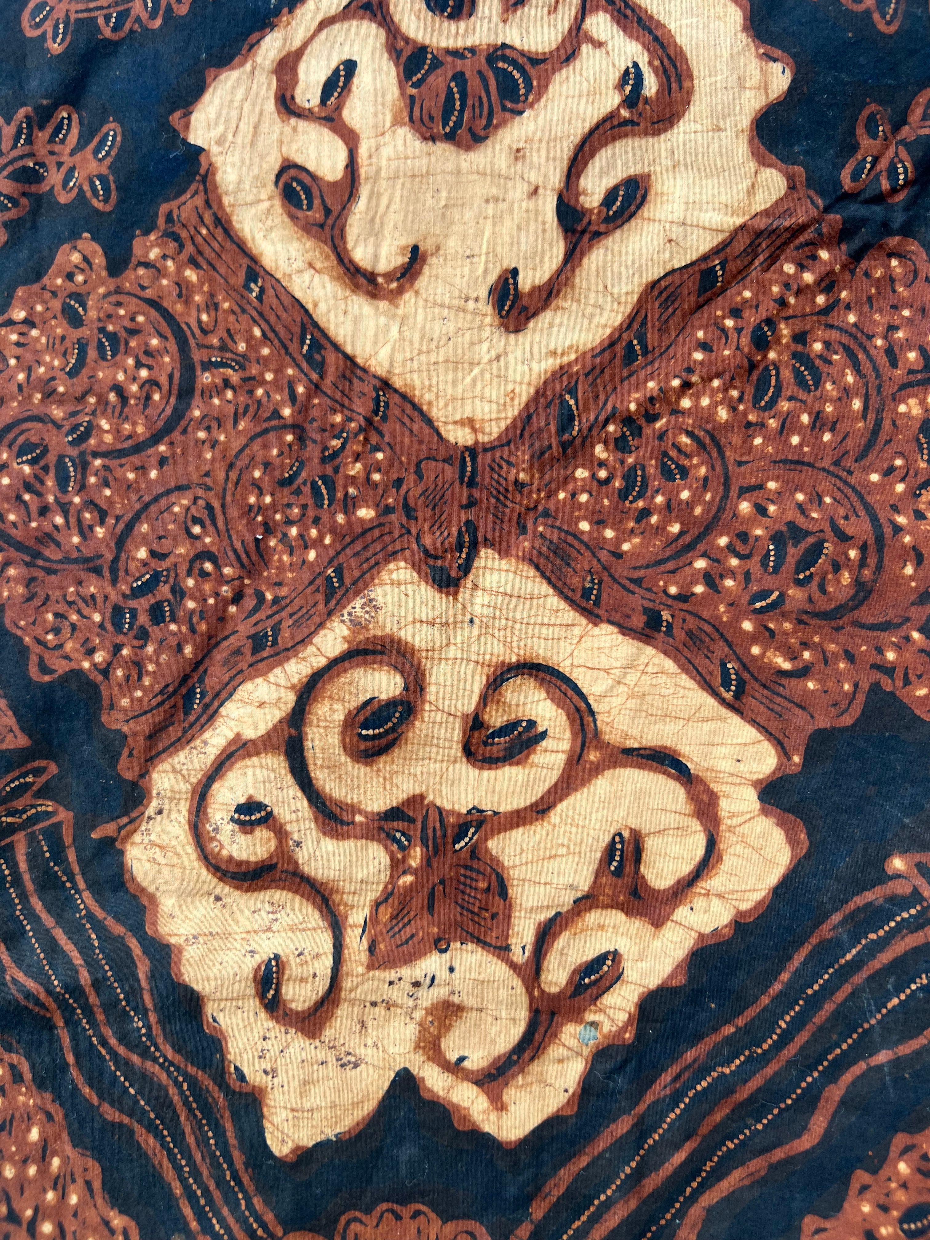 Vintage Indonesian Batik - Brown