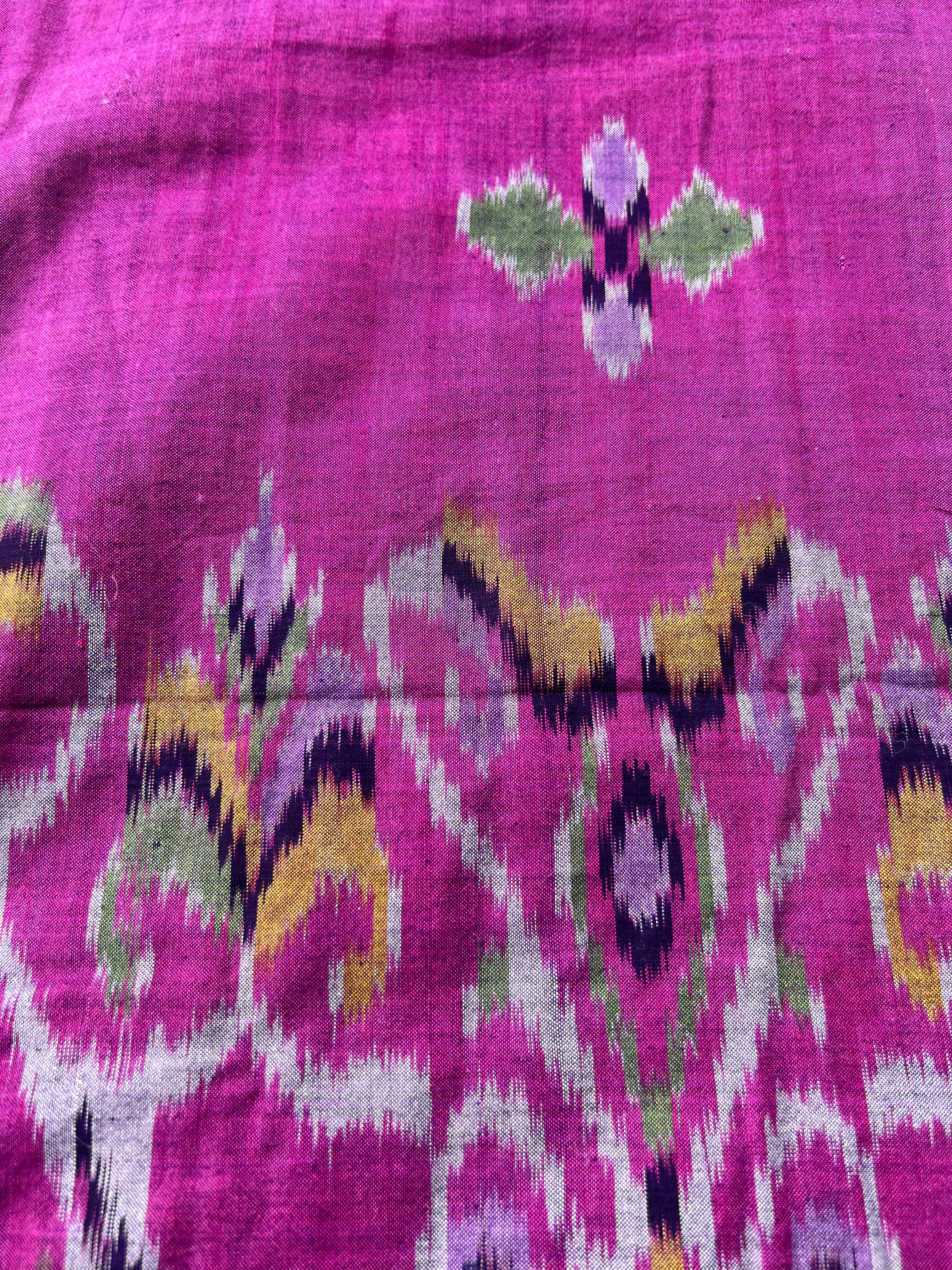 Vintage Indonesian Ikat - Fuchsia