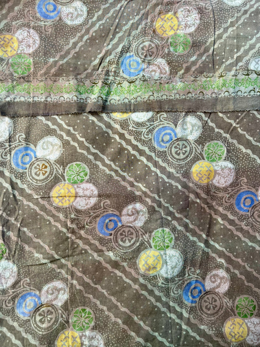 Antique Indonesian Batik - Green