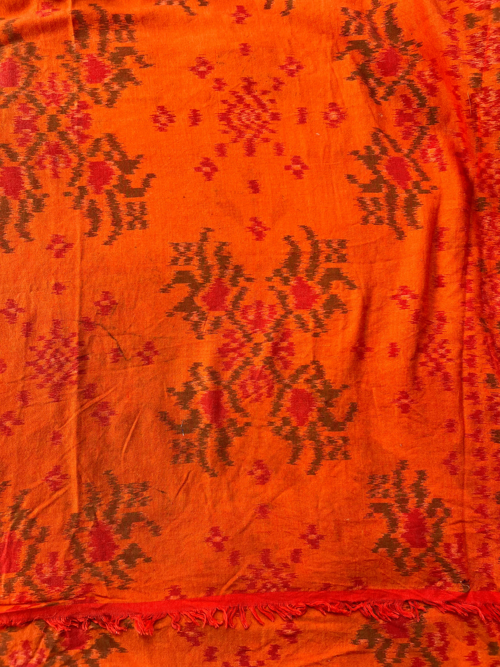 Vintage Indonesian Ikat - Orange