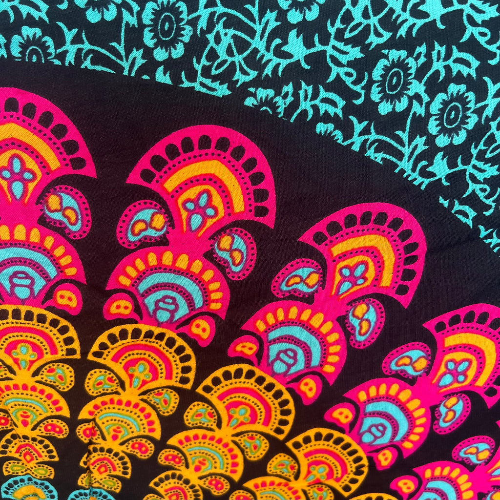 Blue & Pink Mandala - Beach Sarong