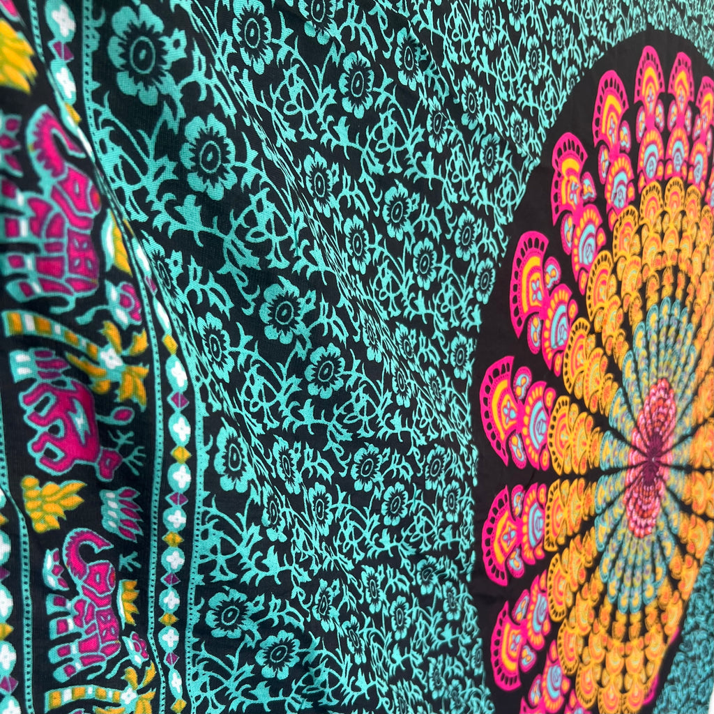Blue & Pink Mandala - Beach Sarong