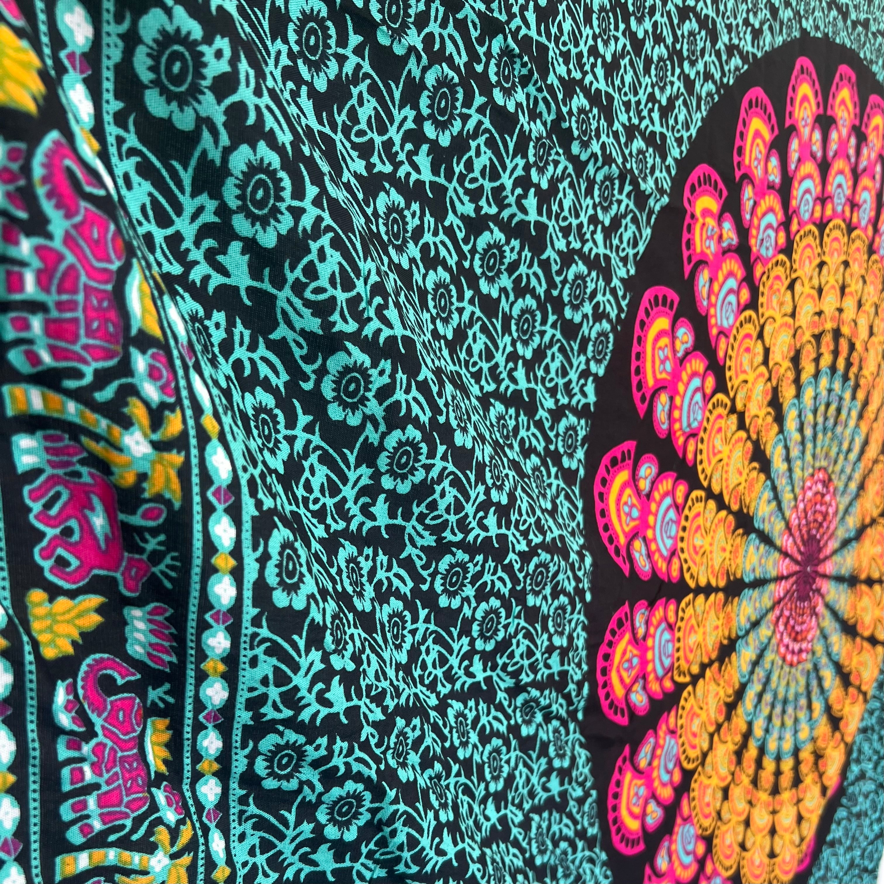 Blue & Pink Mandala - Beach Sarong